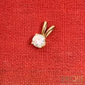 14k Small Gold Diamond Charm