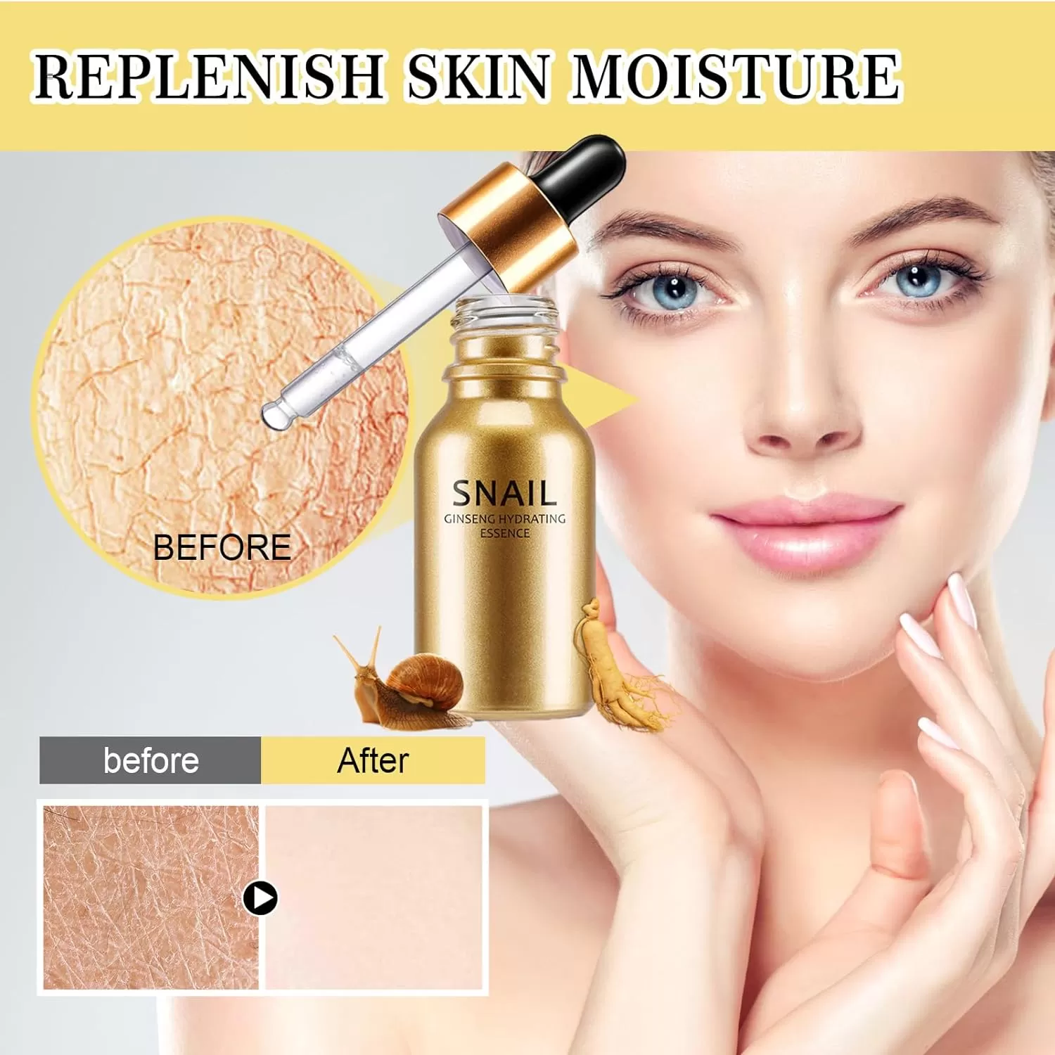 15ml Ginseng & Snail Hydrating Serum