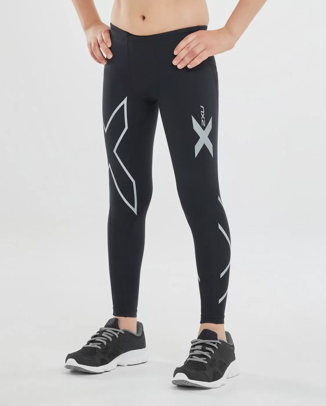 2XU Boys Core Compression Tights- Black/Black