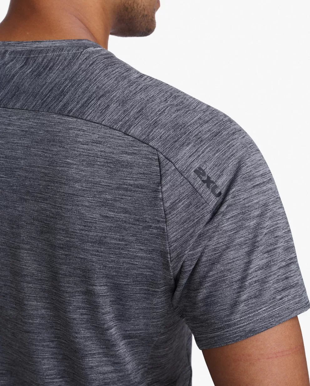 2XU Mens Motion Tee - Harbor Mist/Black