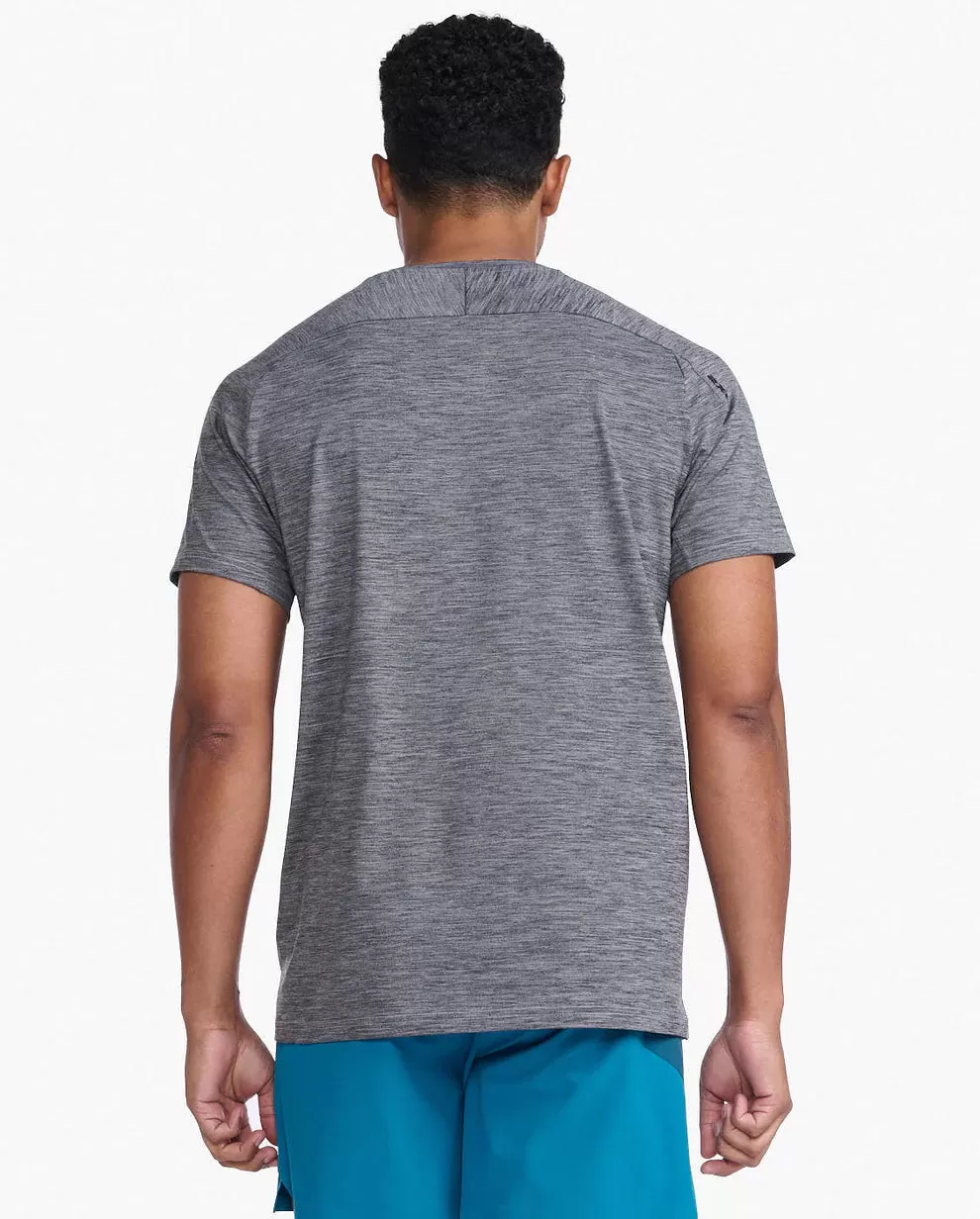 2XU Mens Motion Tee - Harbor Mist/Black