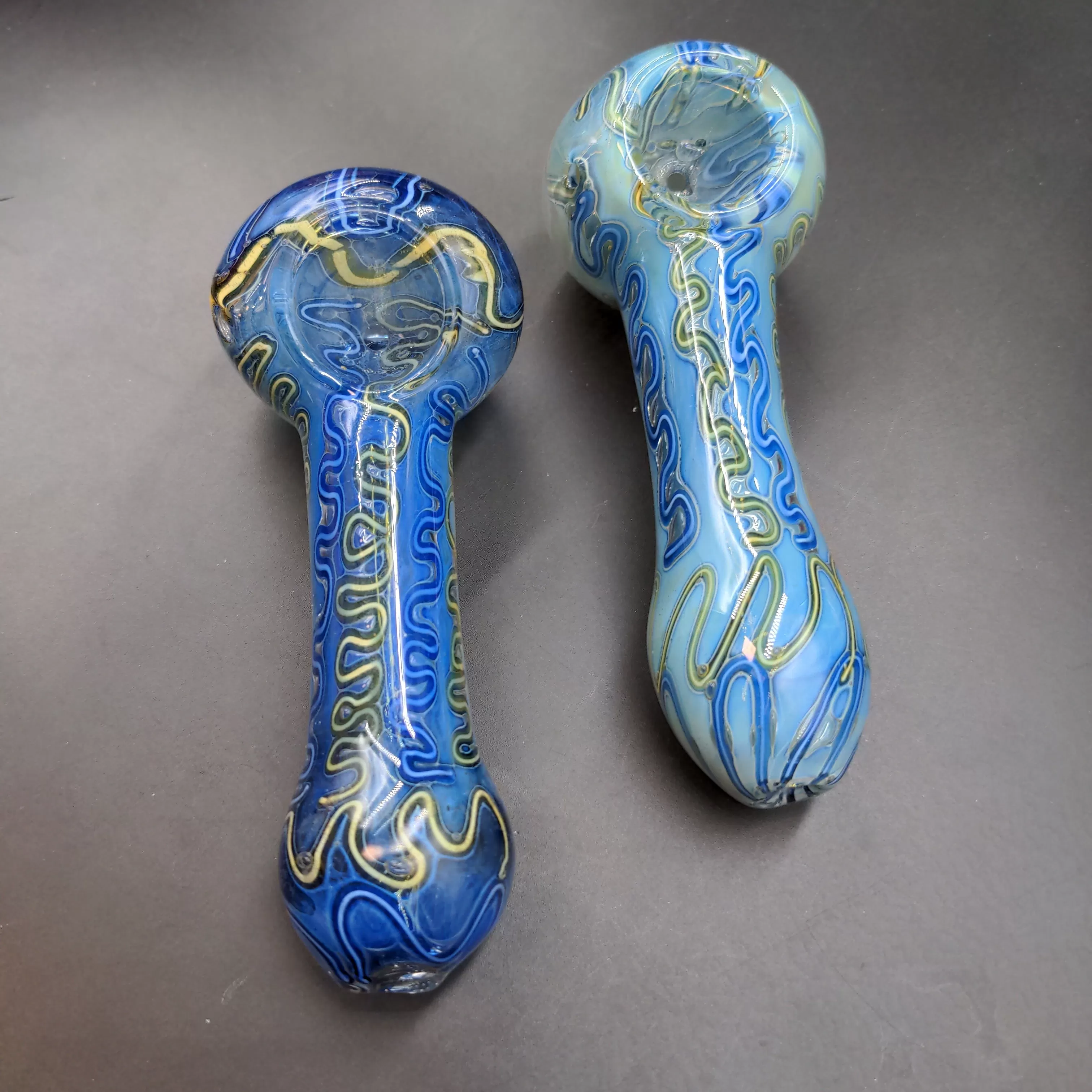 4.5 Blue Glass Hand Pipe