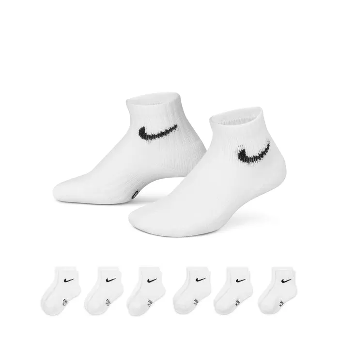 6 Pack Kids Performance Basic Quarter Socks