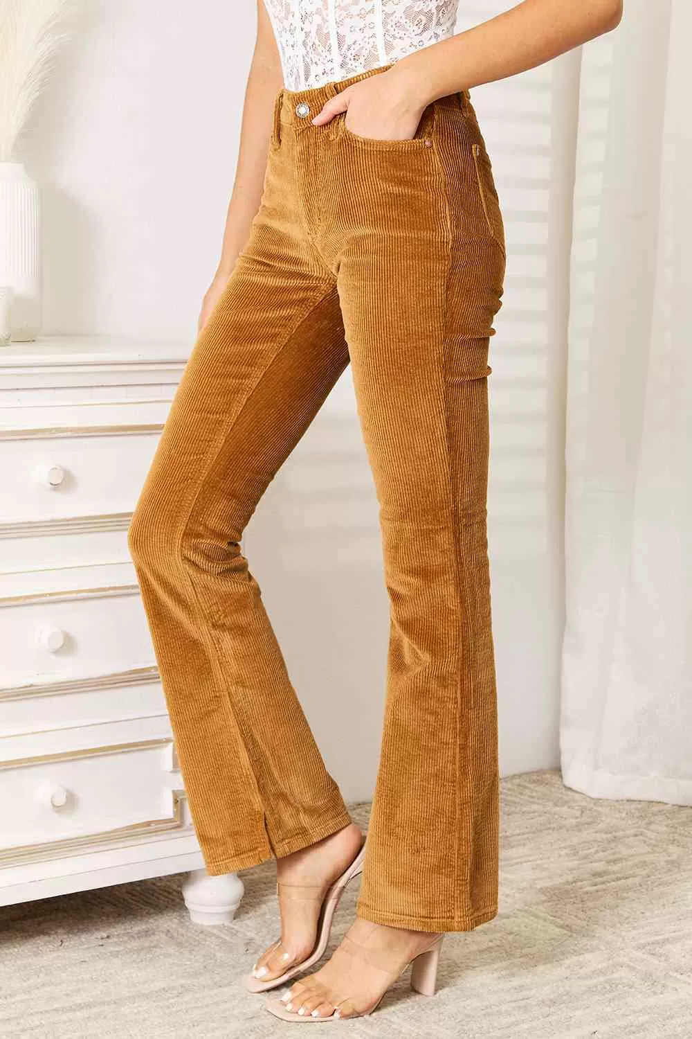 88521 Judy Blue Full Size Mid Rise Corduroy Pants