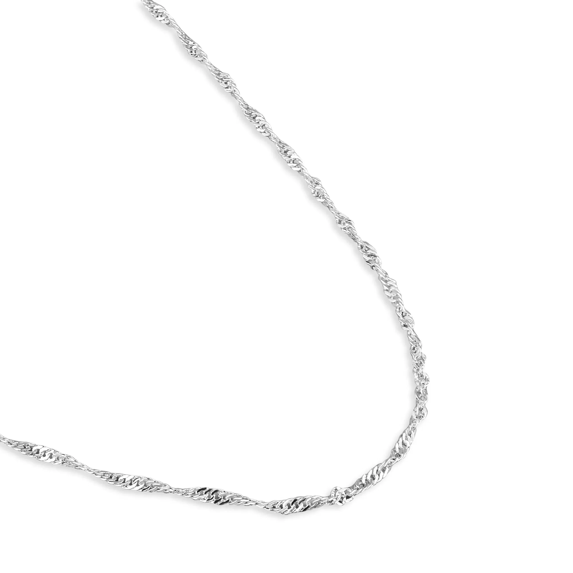 Accessorize London Women's Sterling Silver-Plated Long Twist Necklace