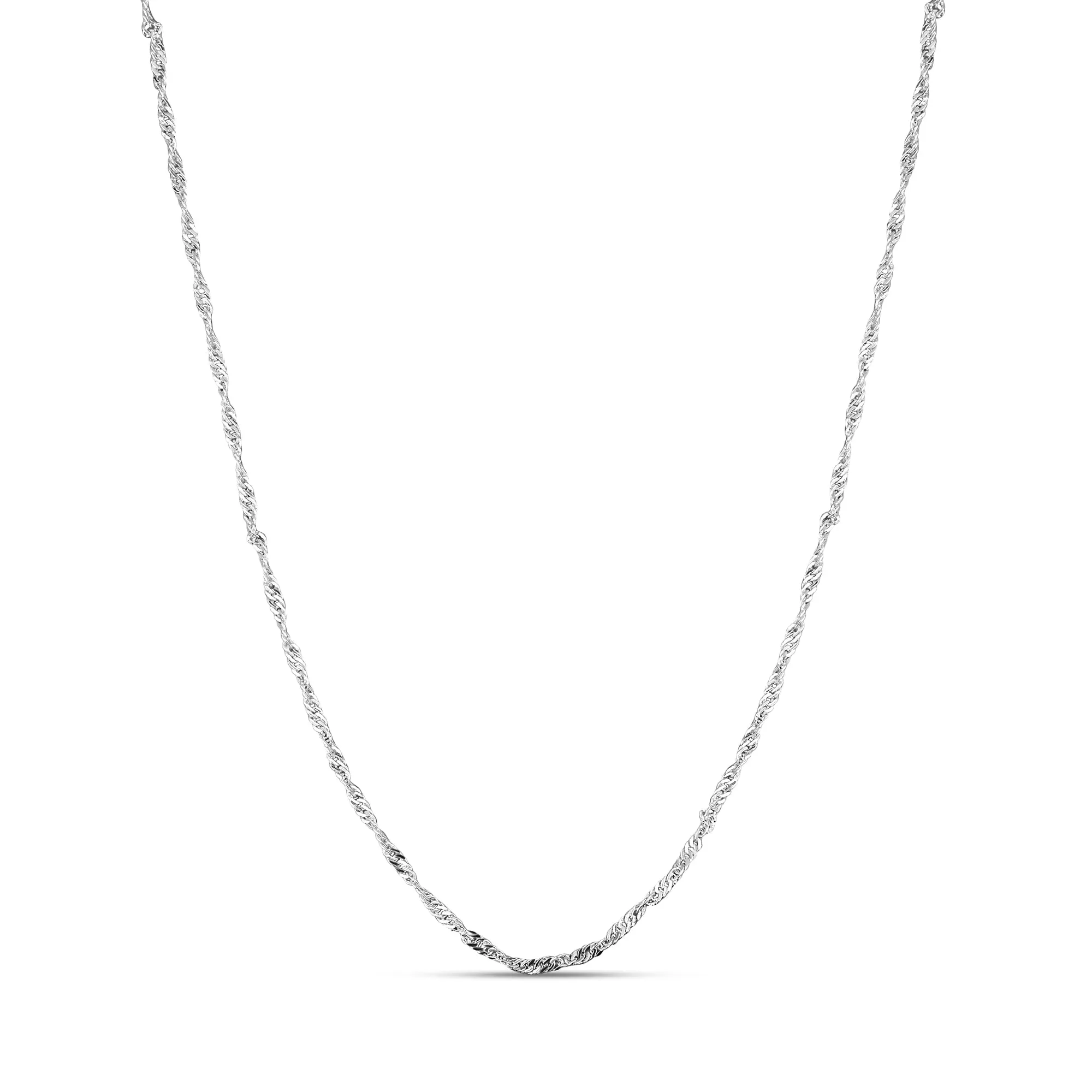 Accessorize London Women's Sterling Silver-Plated Long Twist Necklace