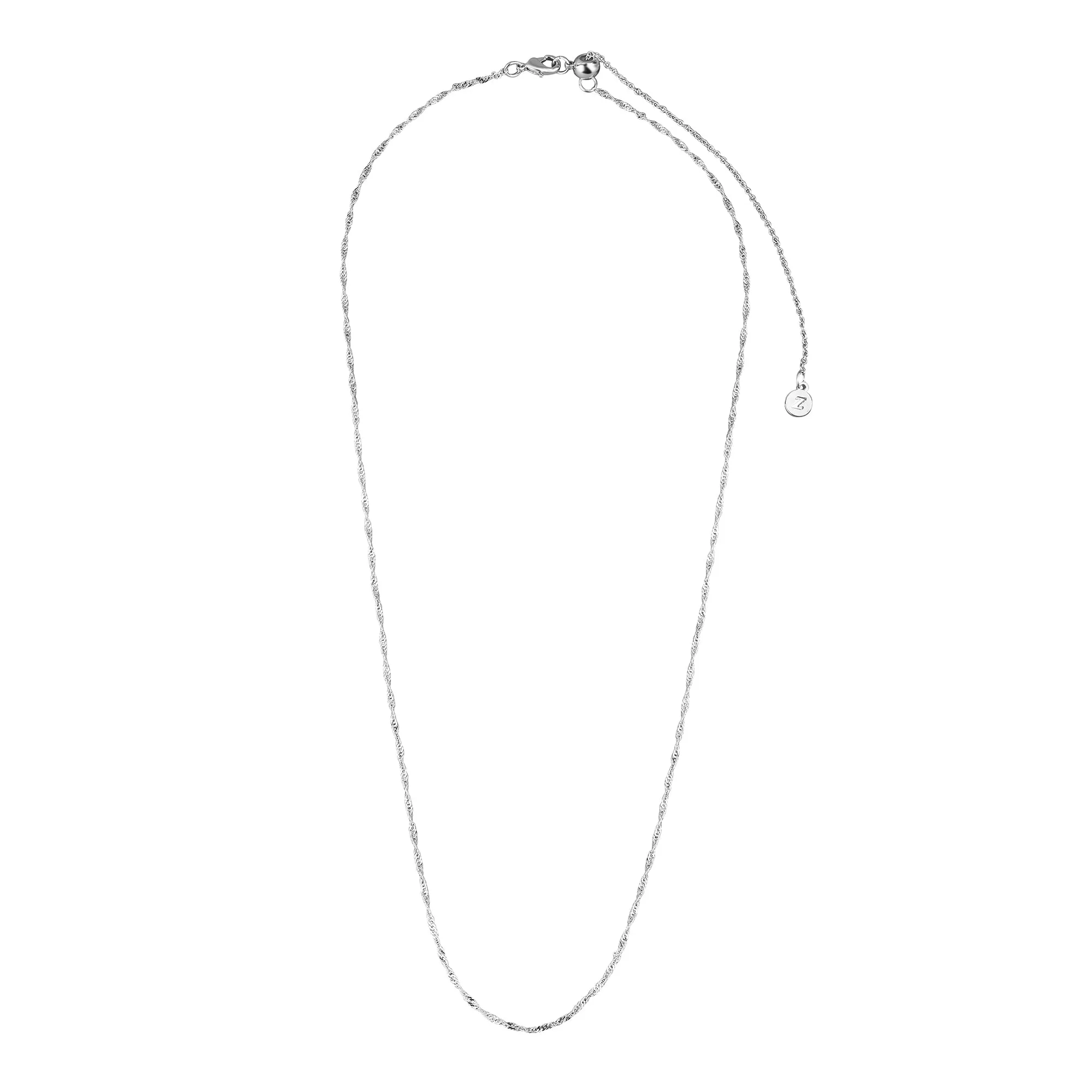 Accessorize London Women's Sterling Silver-Plated Long Twist Necklace