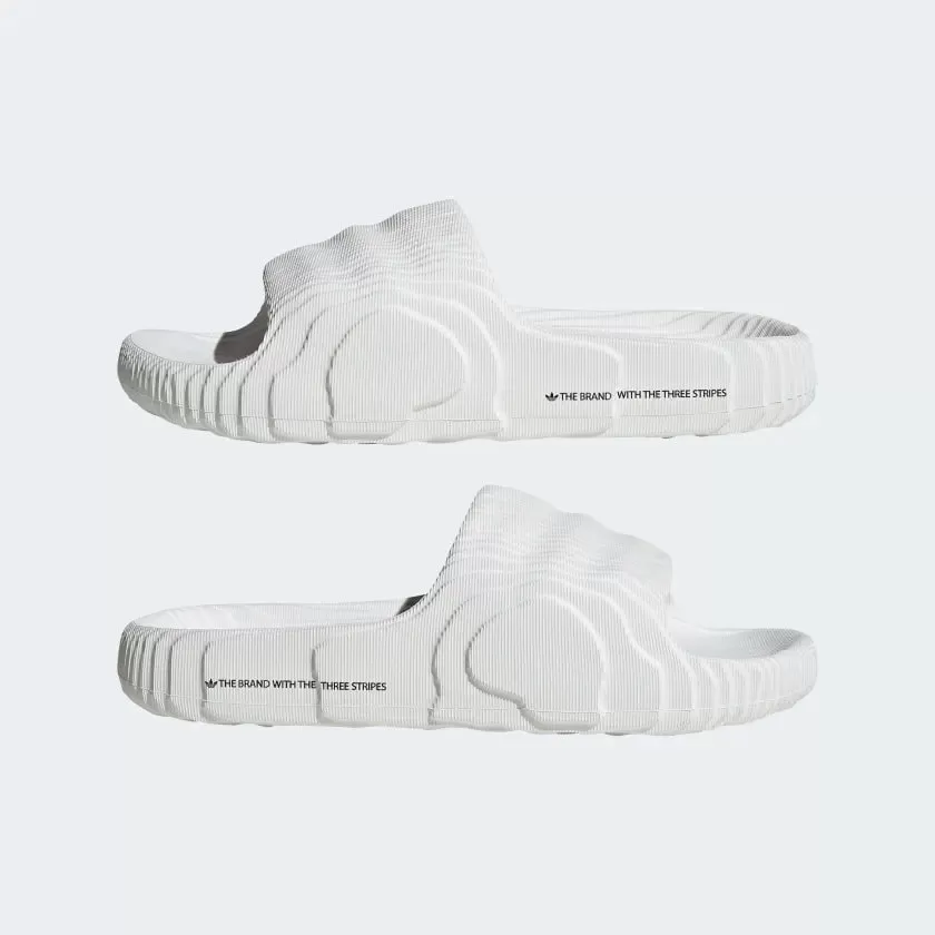 adidas Adilette 22 Slides "Crystal White" - Men's