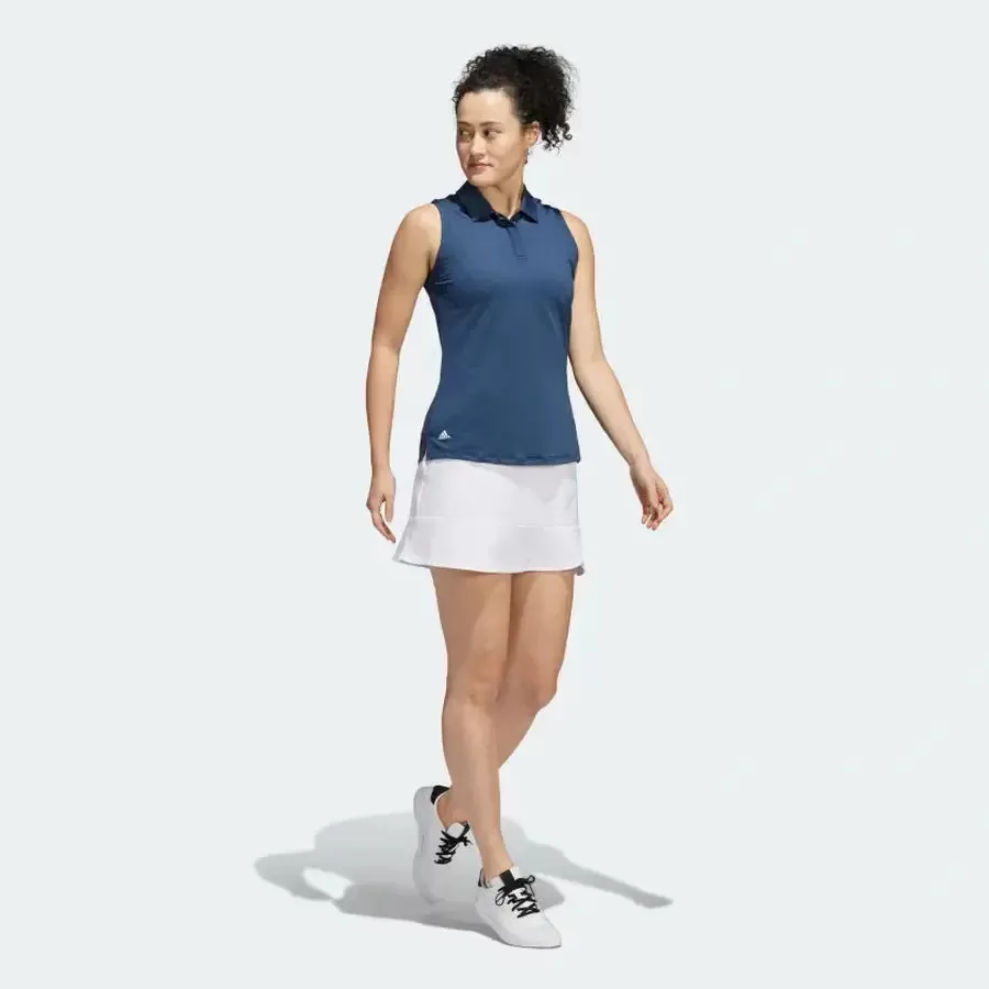 Adidas Ladies Frill Golf Skort - White