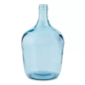 Aegean Blue Glass Carafe Vase