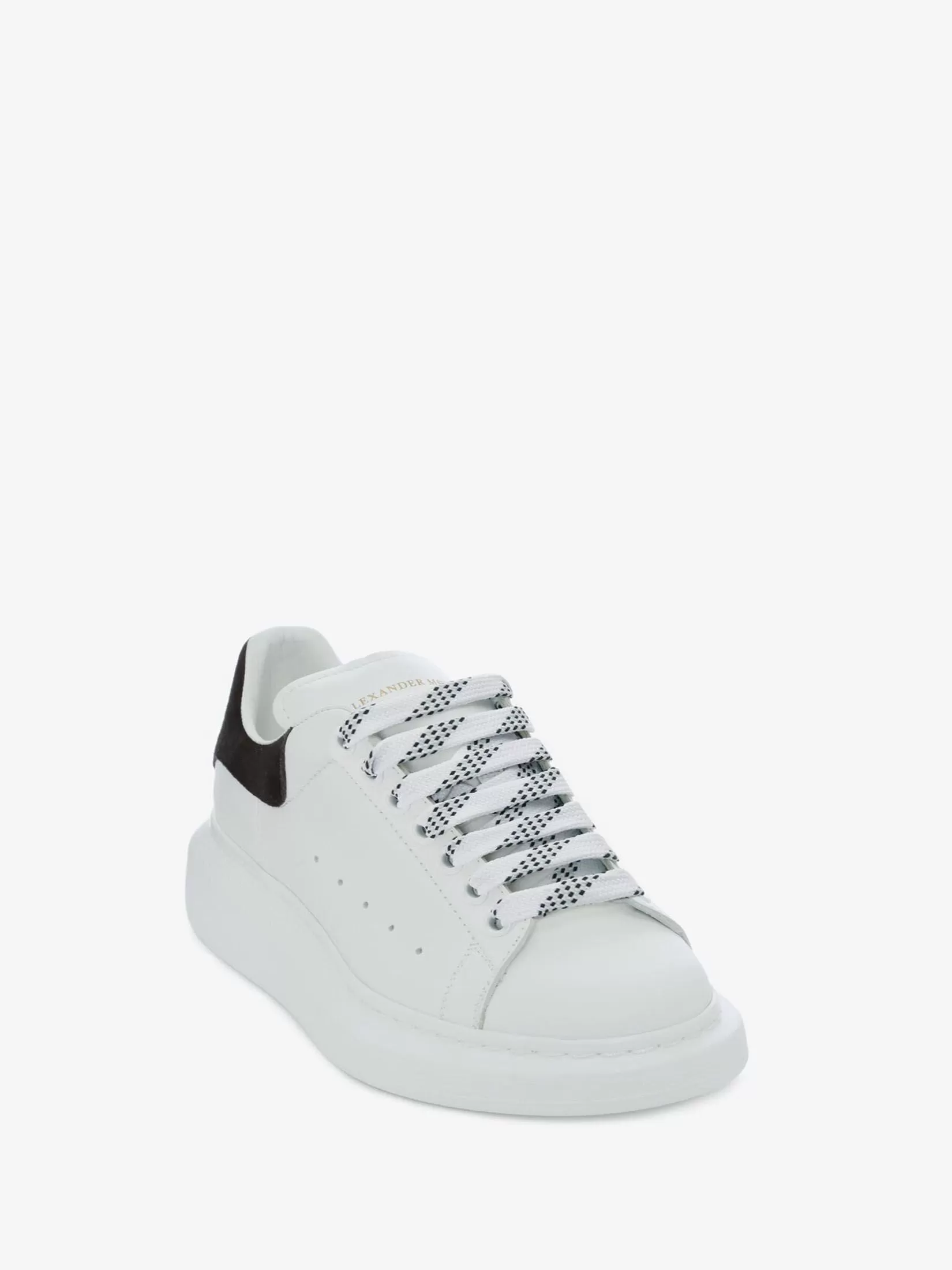 Alexander McQueen Womens Oversized Sneaker - WHITE/BLACK