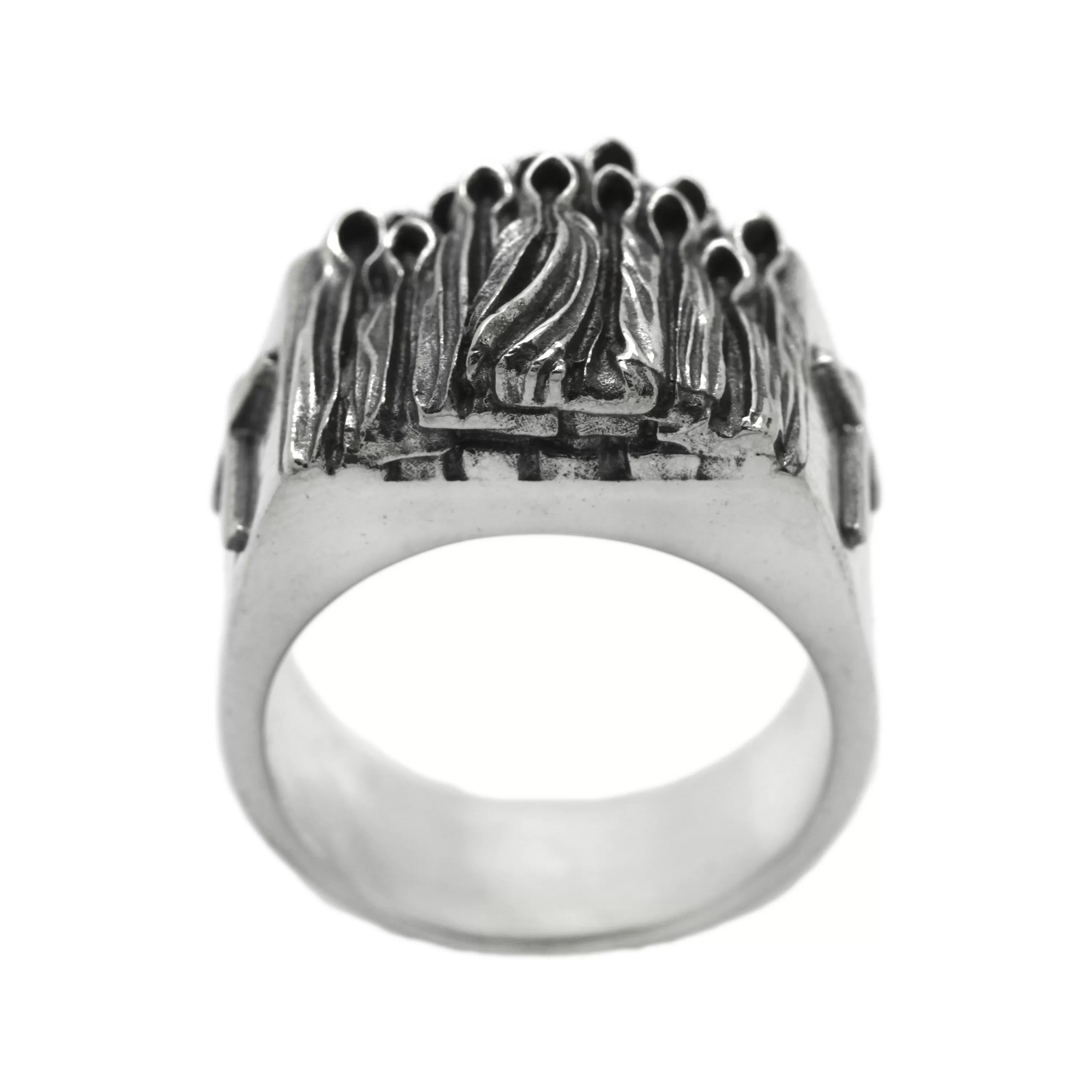 All Saints' Day Mens Sterling Silver Signet Ring