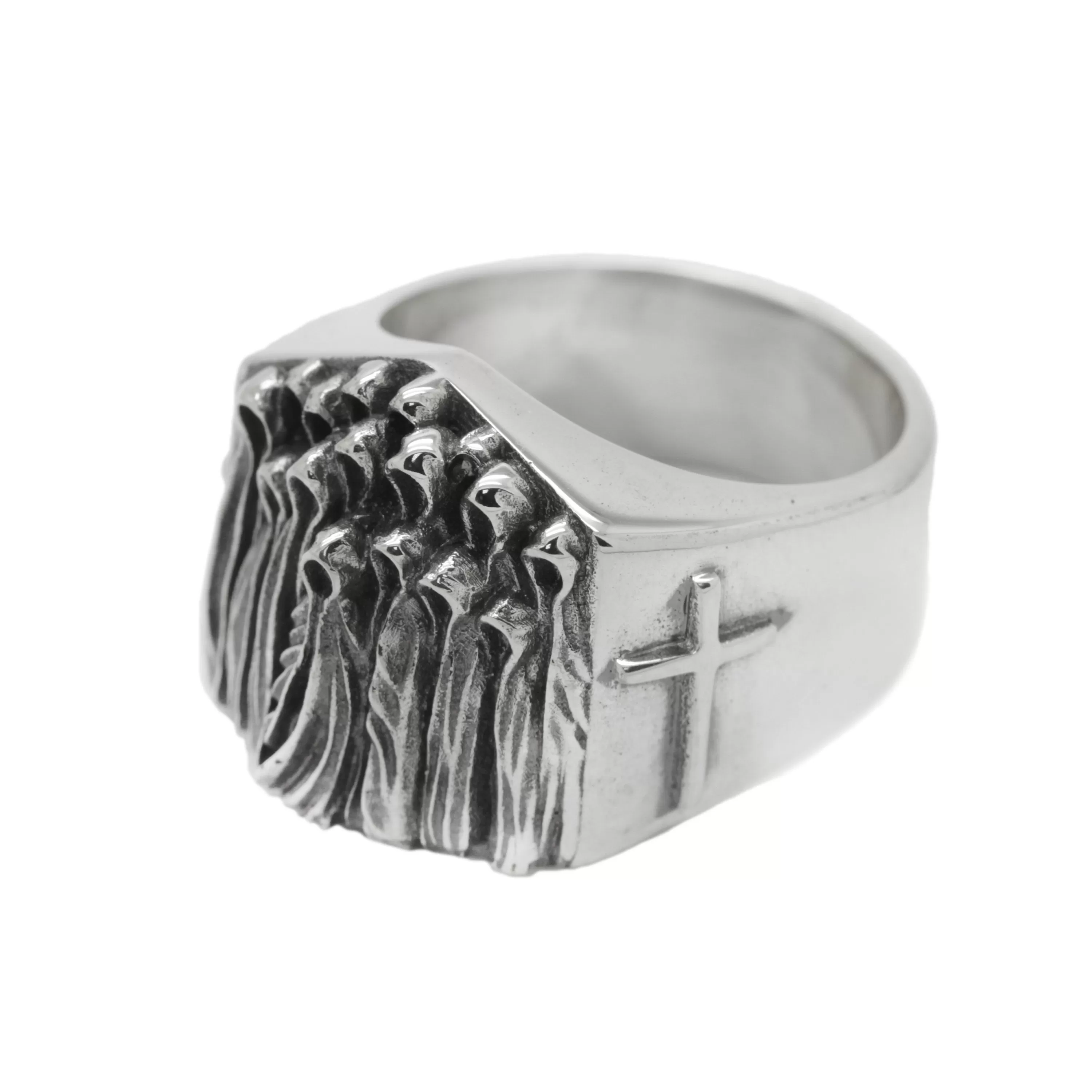 All Saints' Day Mens Sterling Silver Signet Ring