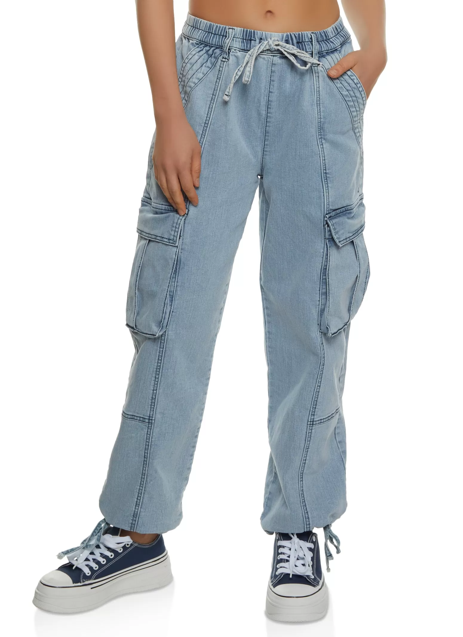 Almost Famous Drawstring Cargo Pocket Joggers