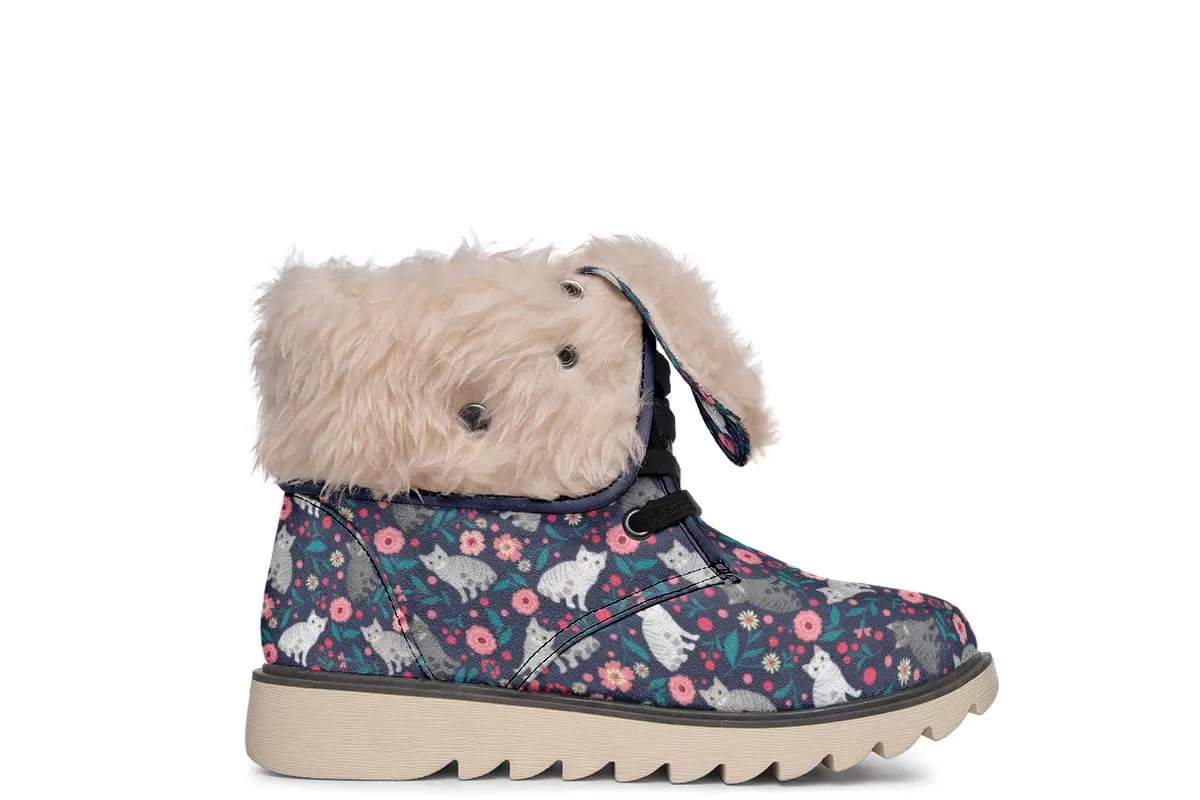 American Shorthair Cat Flower Polar Vibe Boots