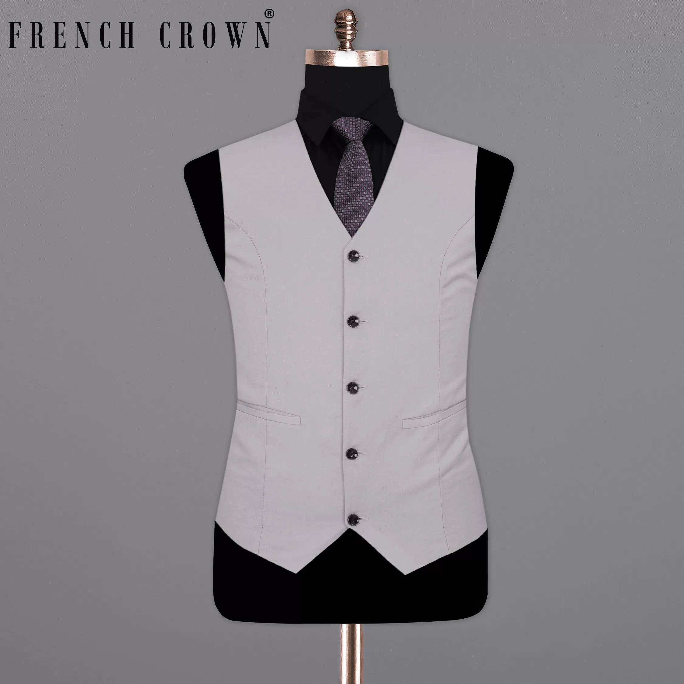 Amethyst Smoke Gray Waistcoat