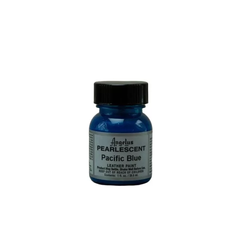 Angelus Pearlescent Pacific Blue Leather Sneaker Paint 1oz