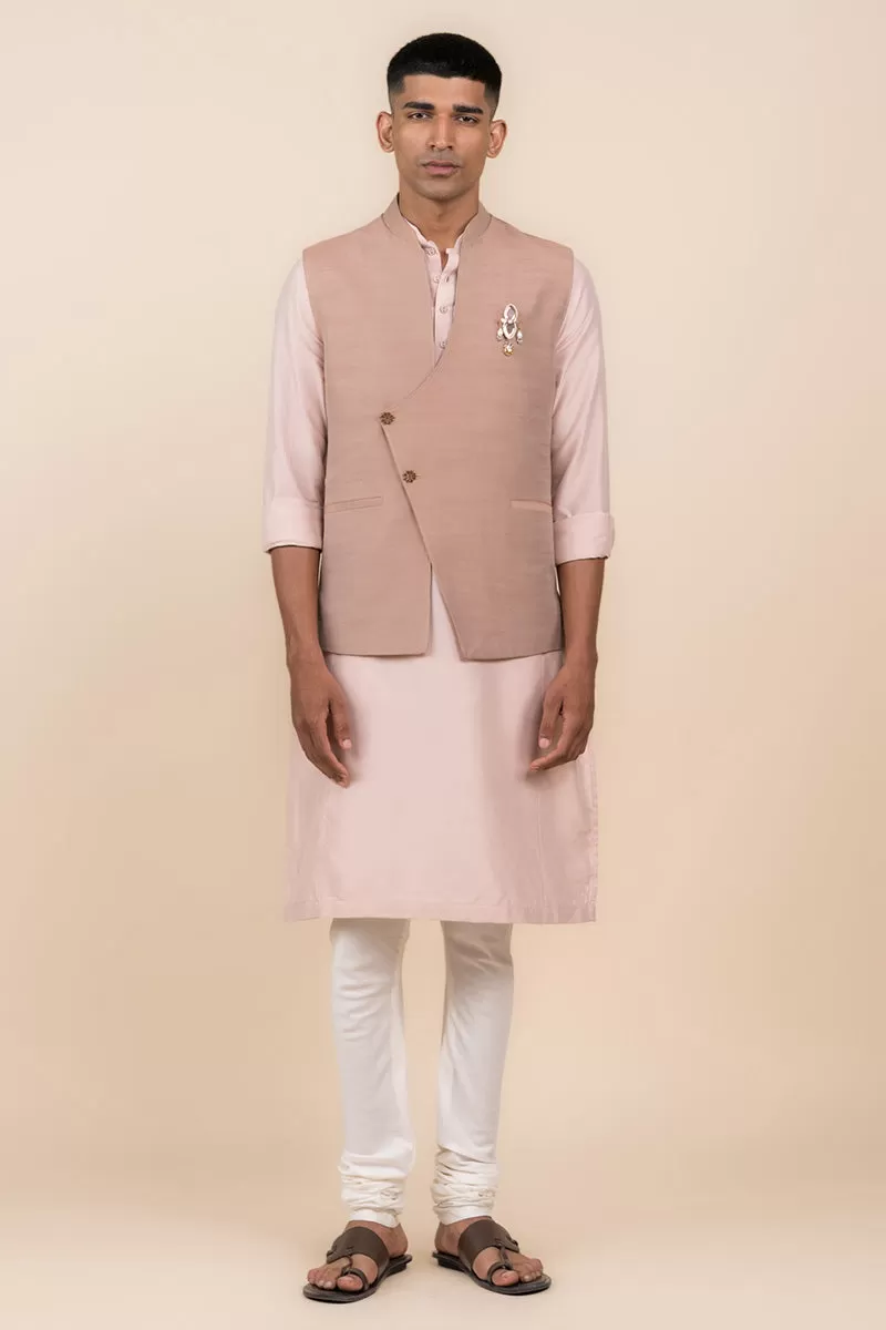 Angrakha Single Bundi In Textured Collar