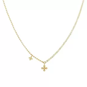 ANNA STAINLESS STEEL CROSS NECKLACE