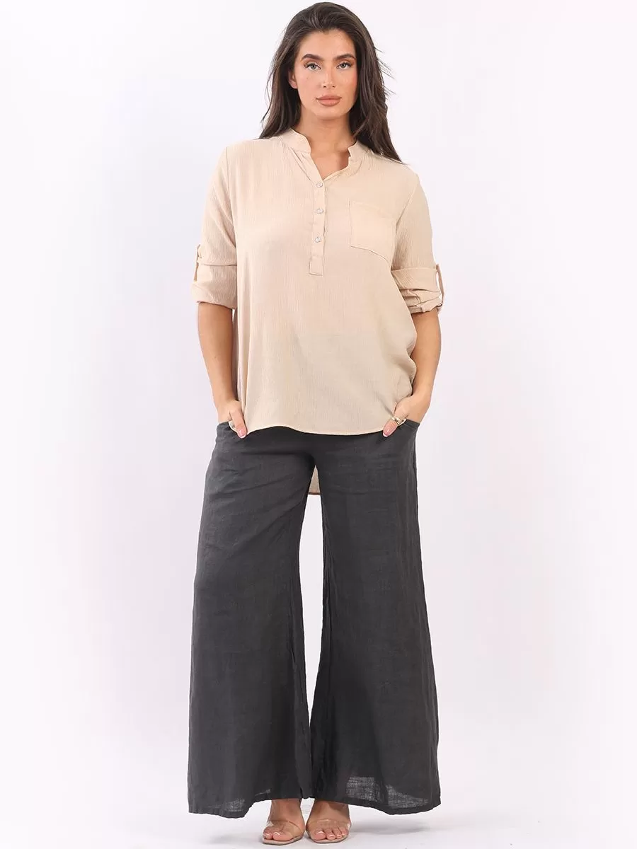 Anne   Kate Italian Front Pocket Top