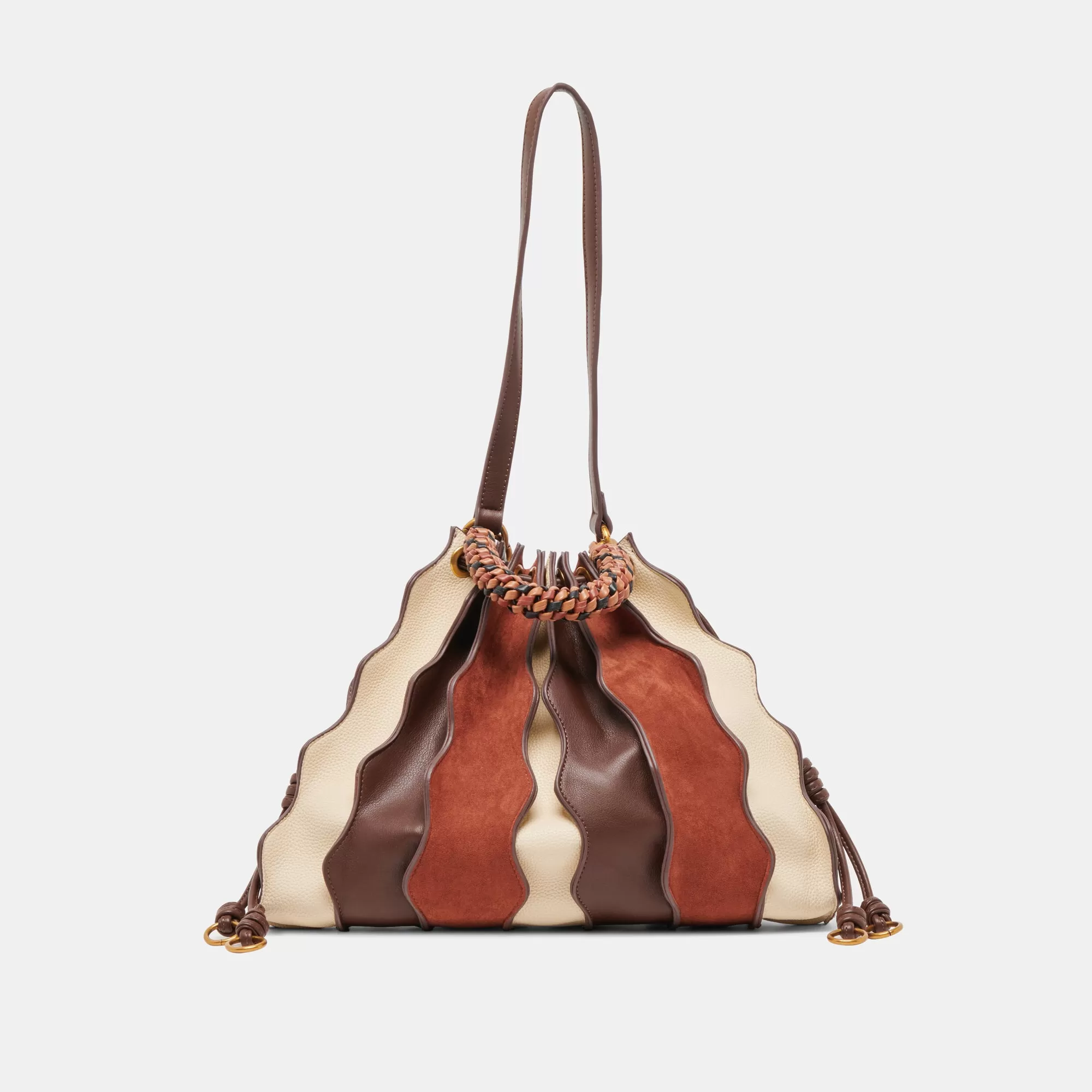 ANTONIA HANDBAG BROWN MULTI LEATHER