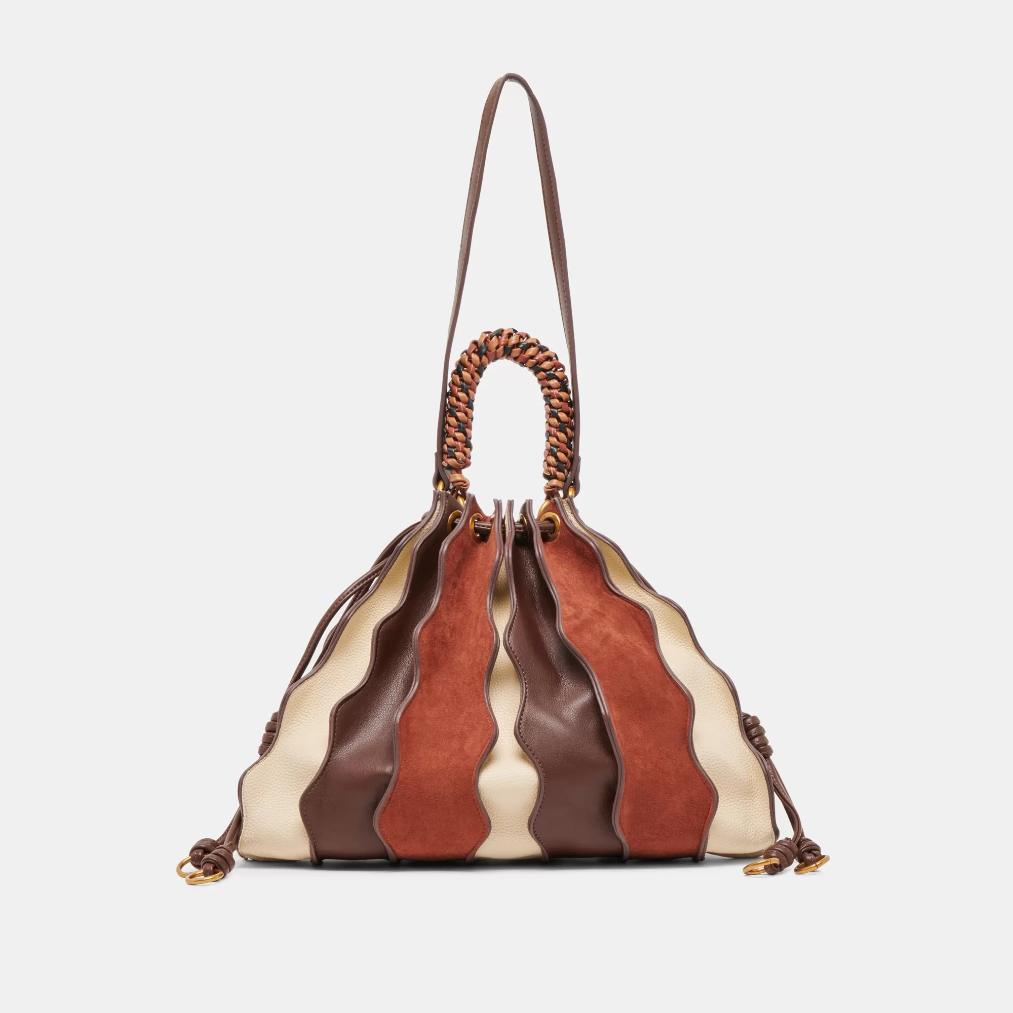 ANTONIA HANDBAG BROWN MULTI LEATHER