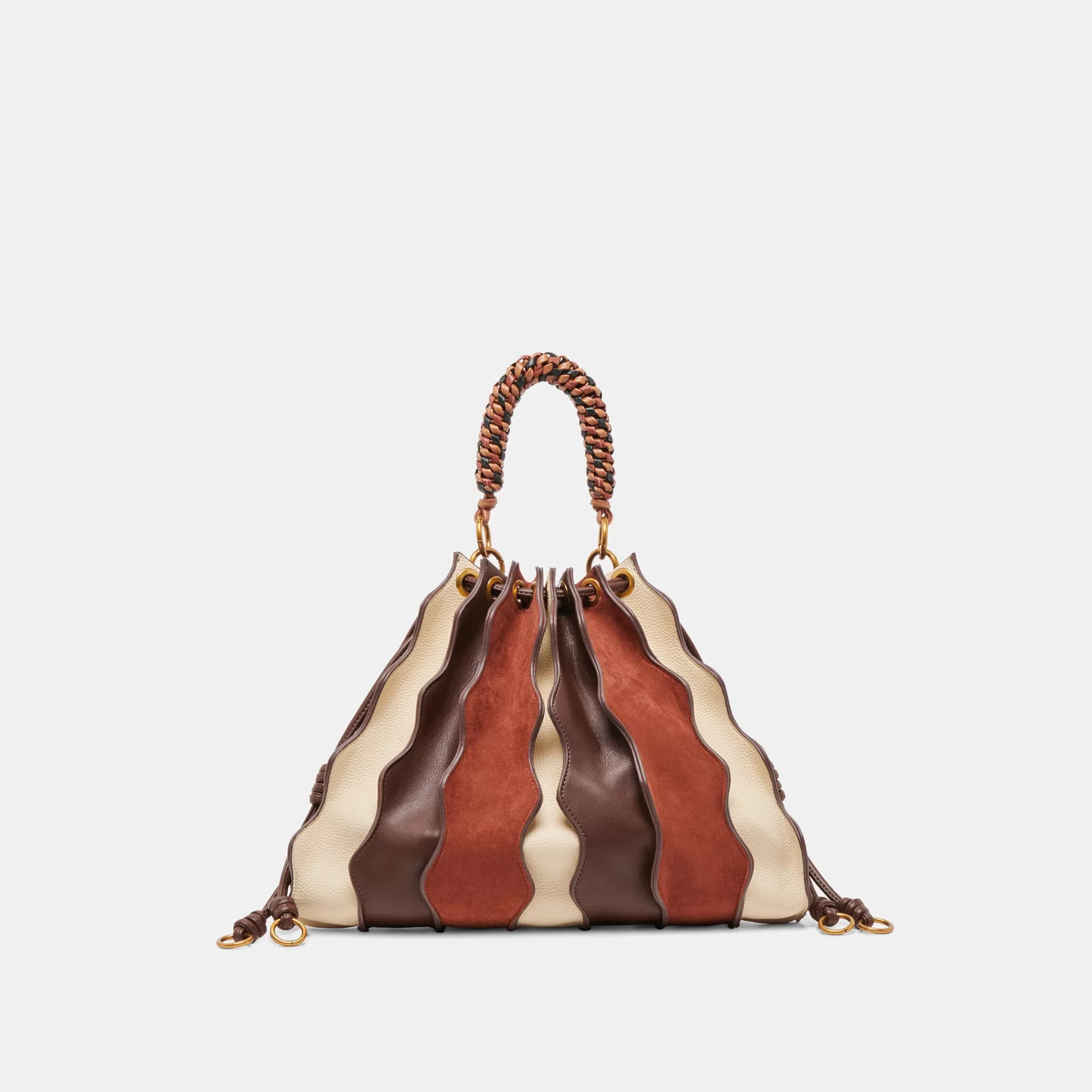 ANTONIA HANDBAG BROWN MULTI LEATHER