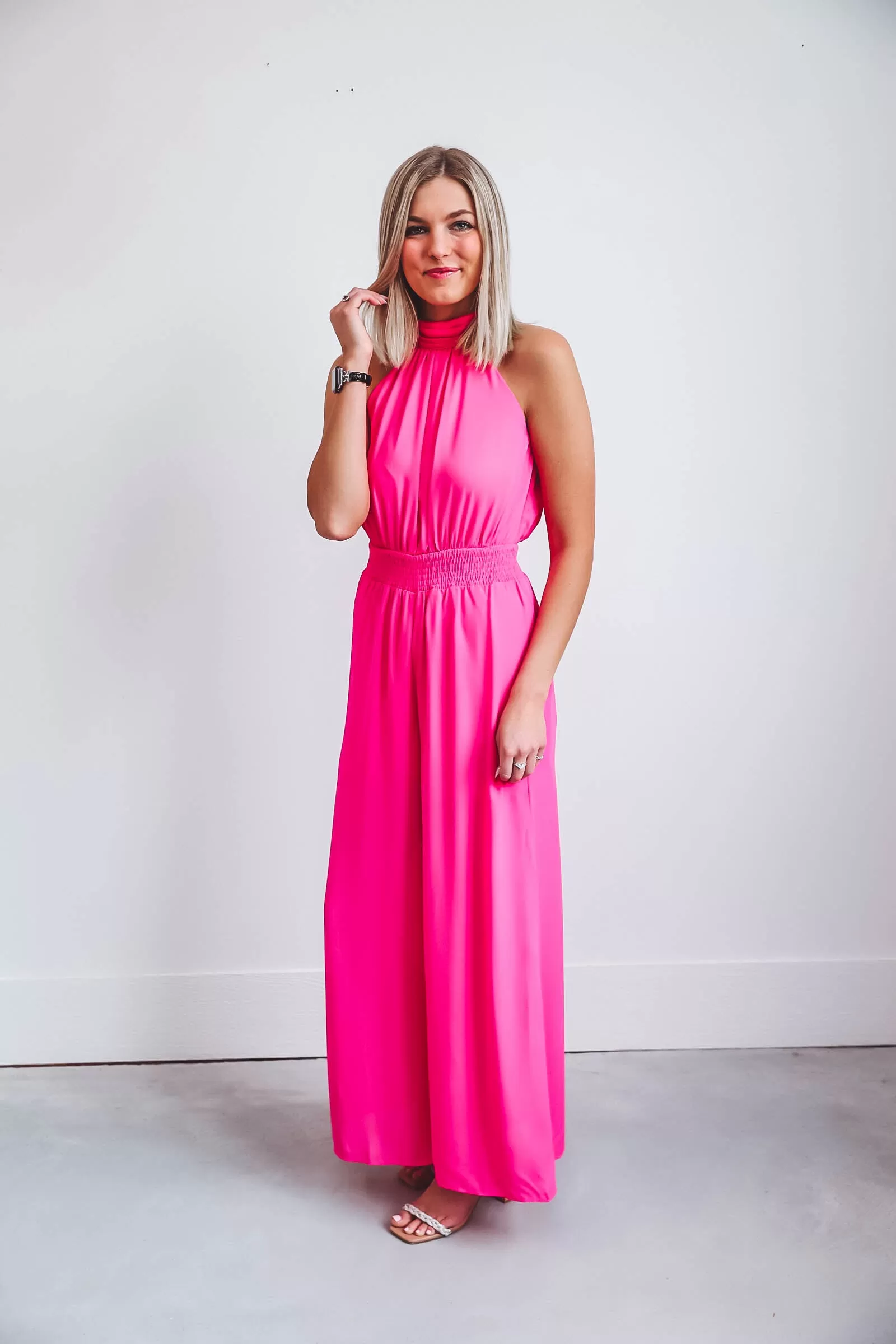 Aria Jumpsuit-Pink