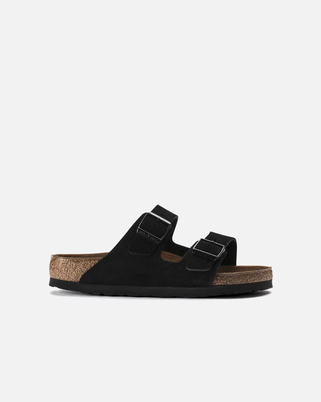 Arizona Soft Footbed Suede Leather - Black