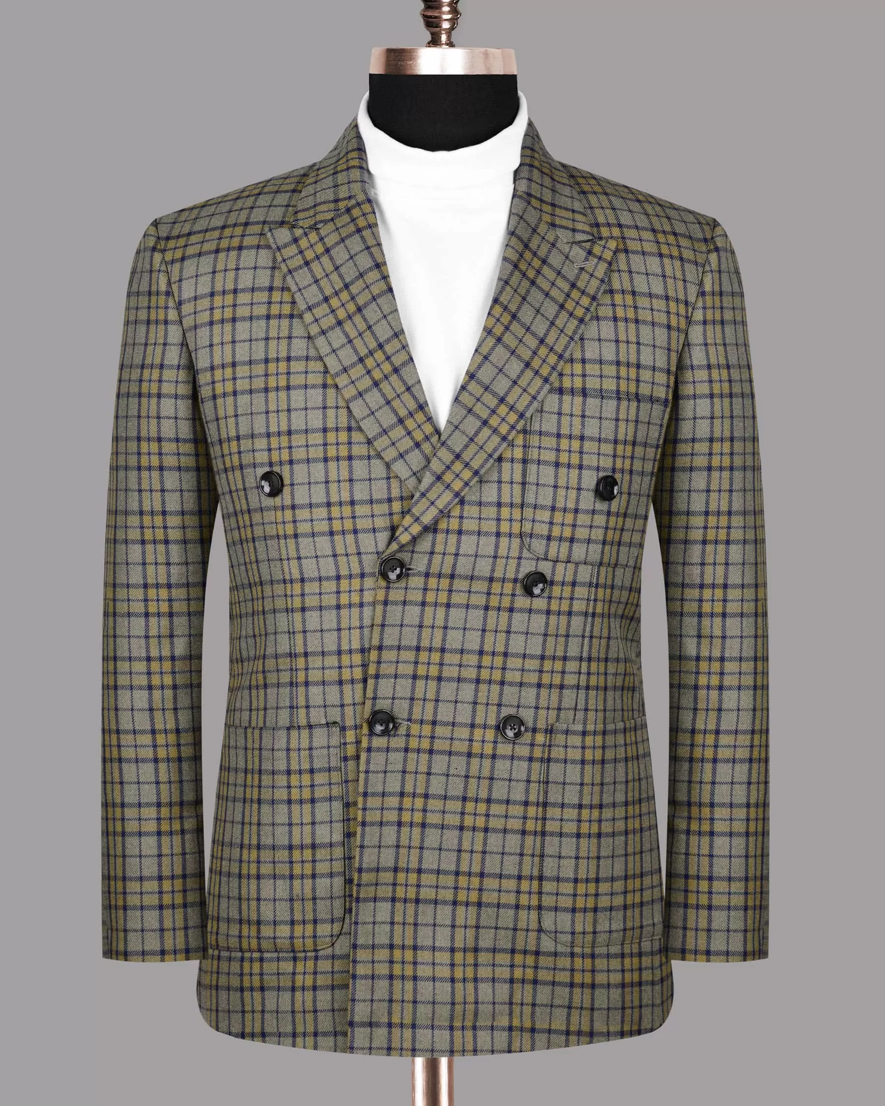 Arrowtown Checked Double Breasted Suit