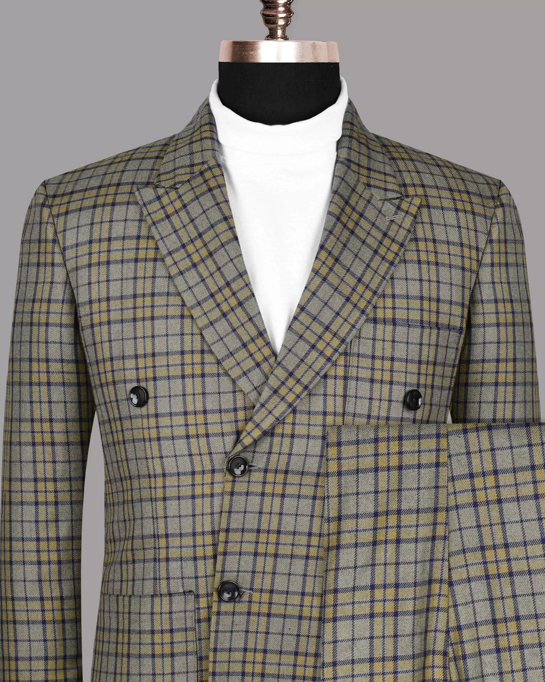 Arrowtown Checked Double Breasted Suit