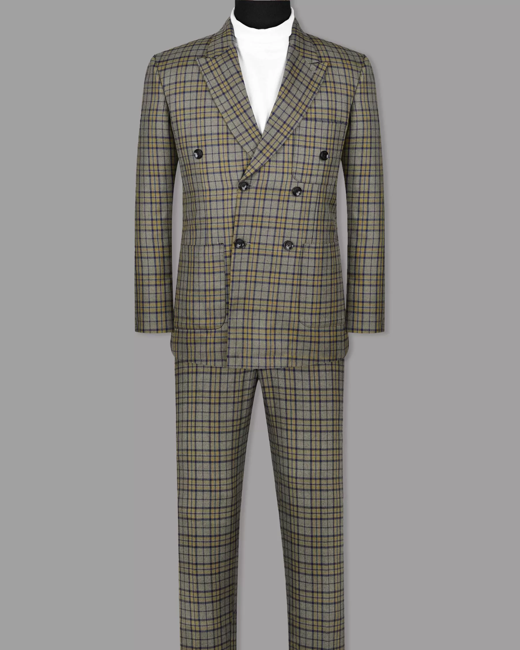 Arrowtown Checked Double Breasted Suit