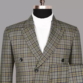 Arrowtown Checked Double Breasted Suit