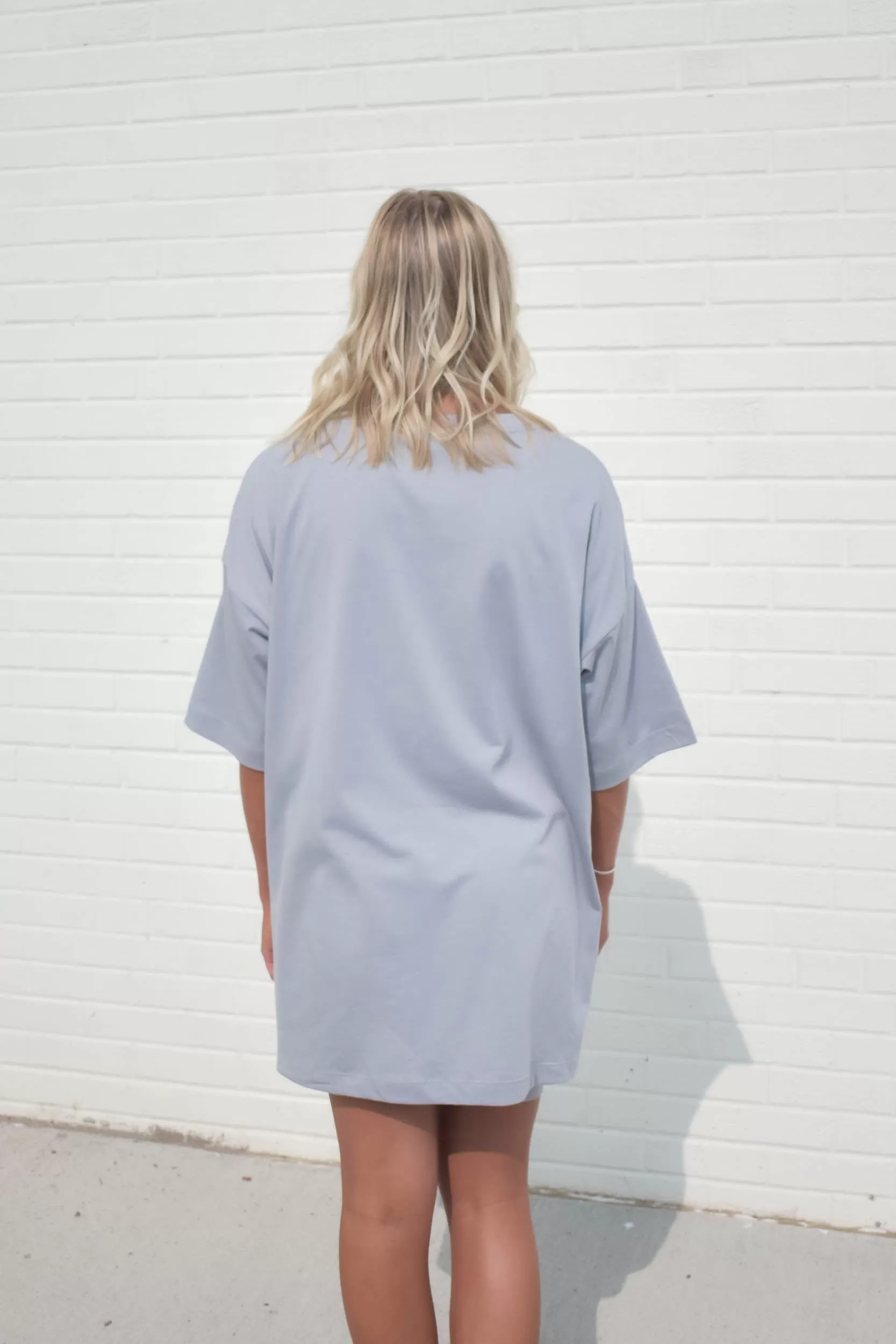 Ashley Oversized Top & Biker Shorts Set | Cloud