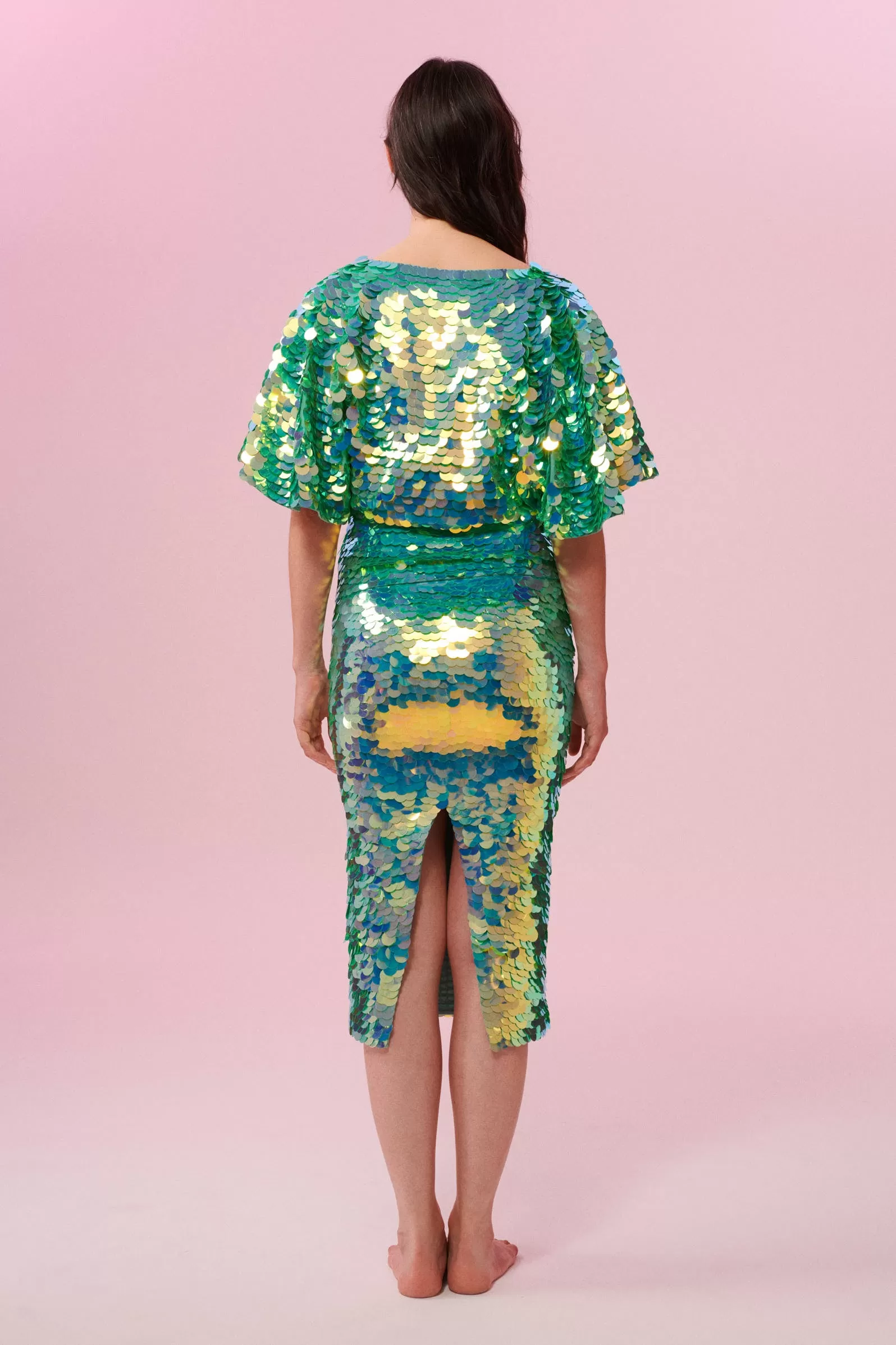 AUDREY SEQUIN SKIRT - CHAMELEON