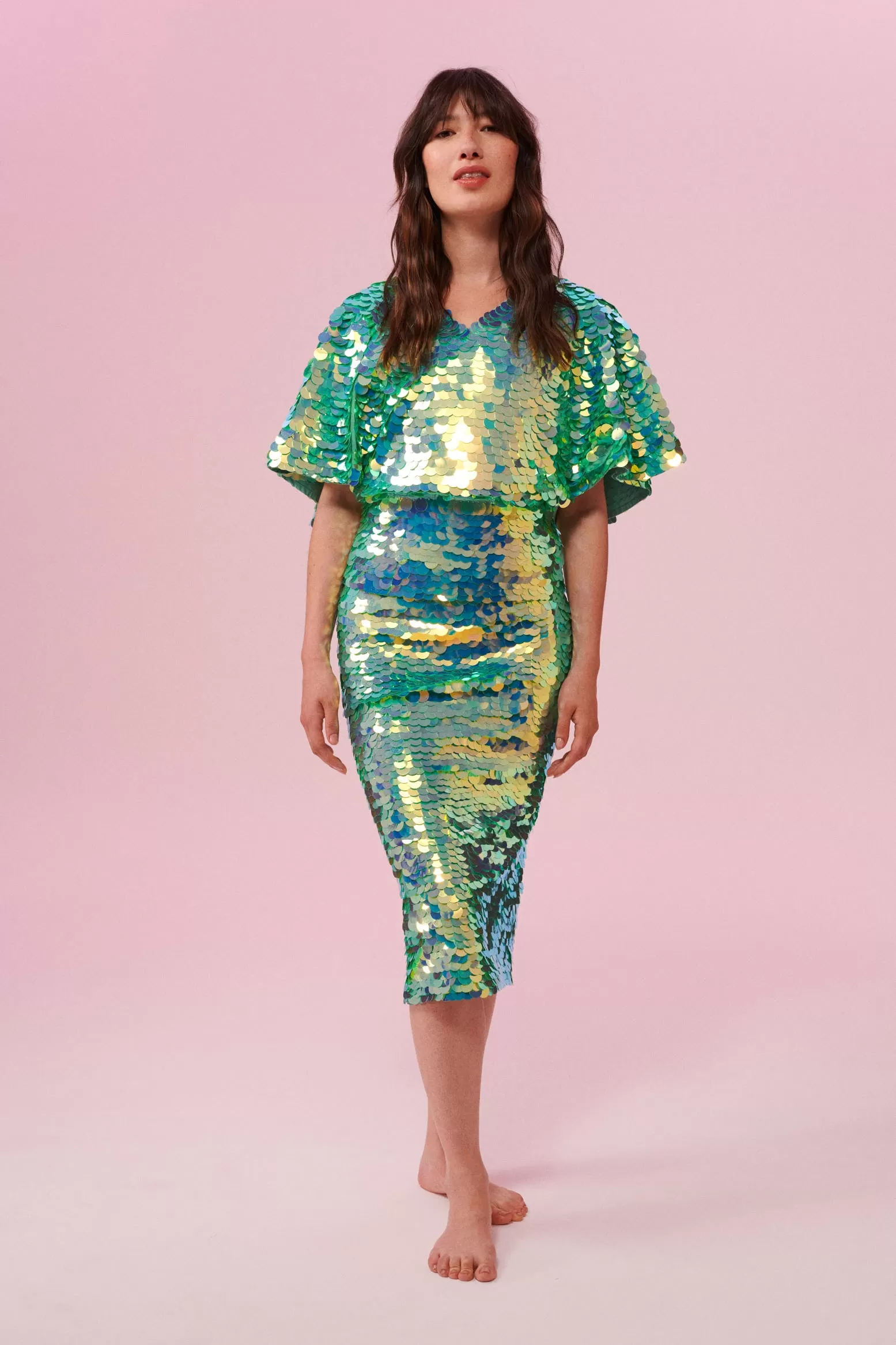 AUDREY SEQUIN SKIRT - CHAMELEON