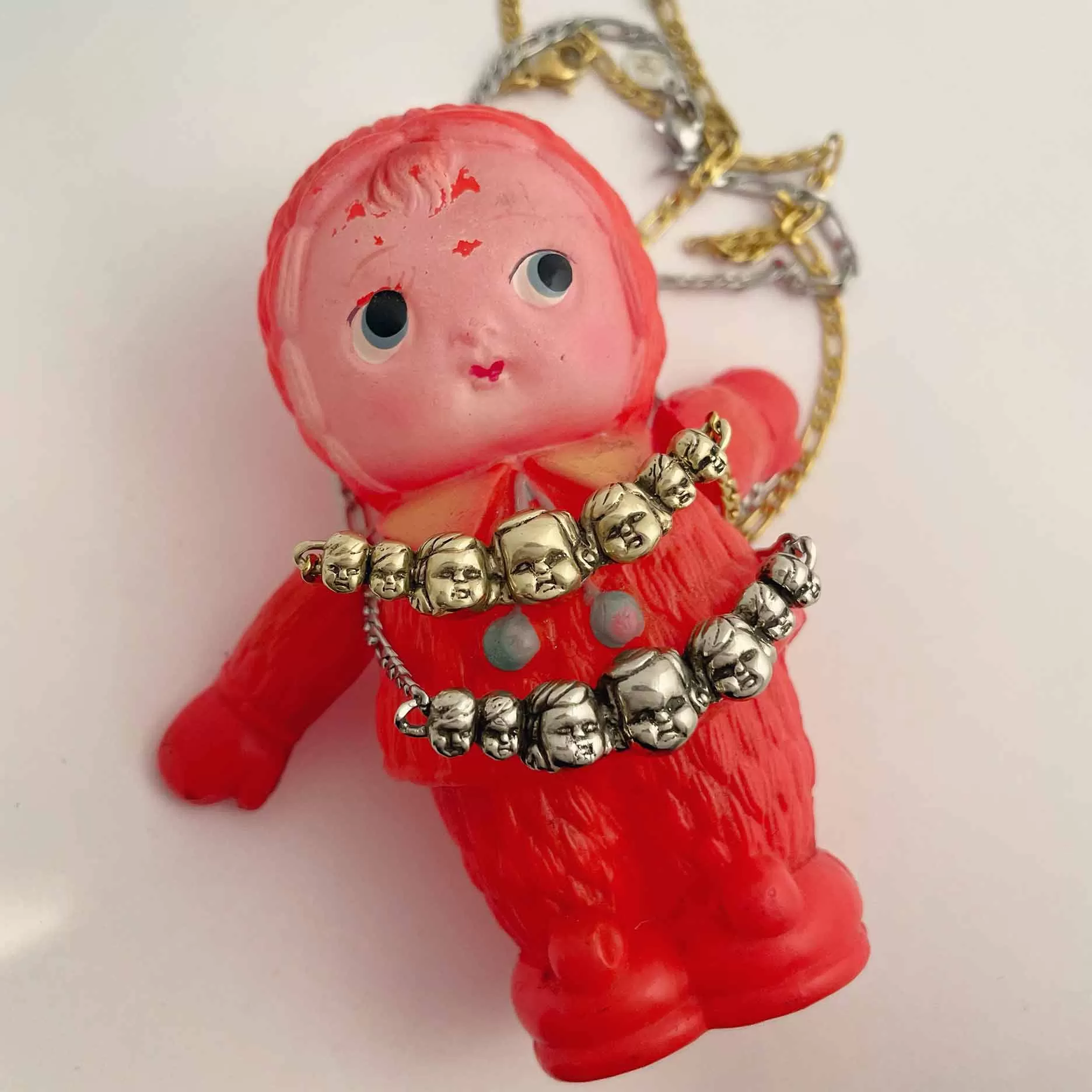 Baby Doll Heads Necklace Ready to Ship