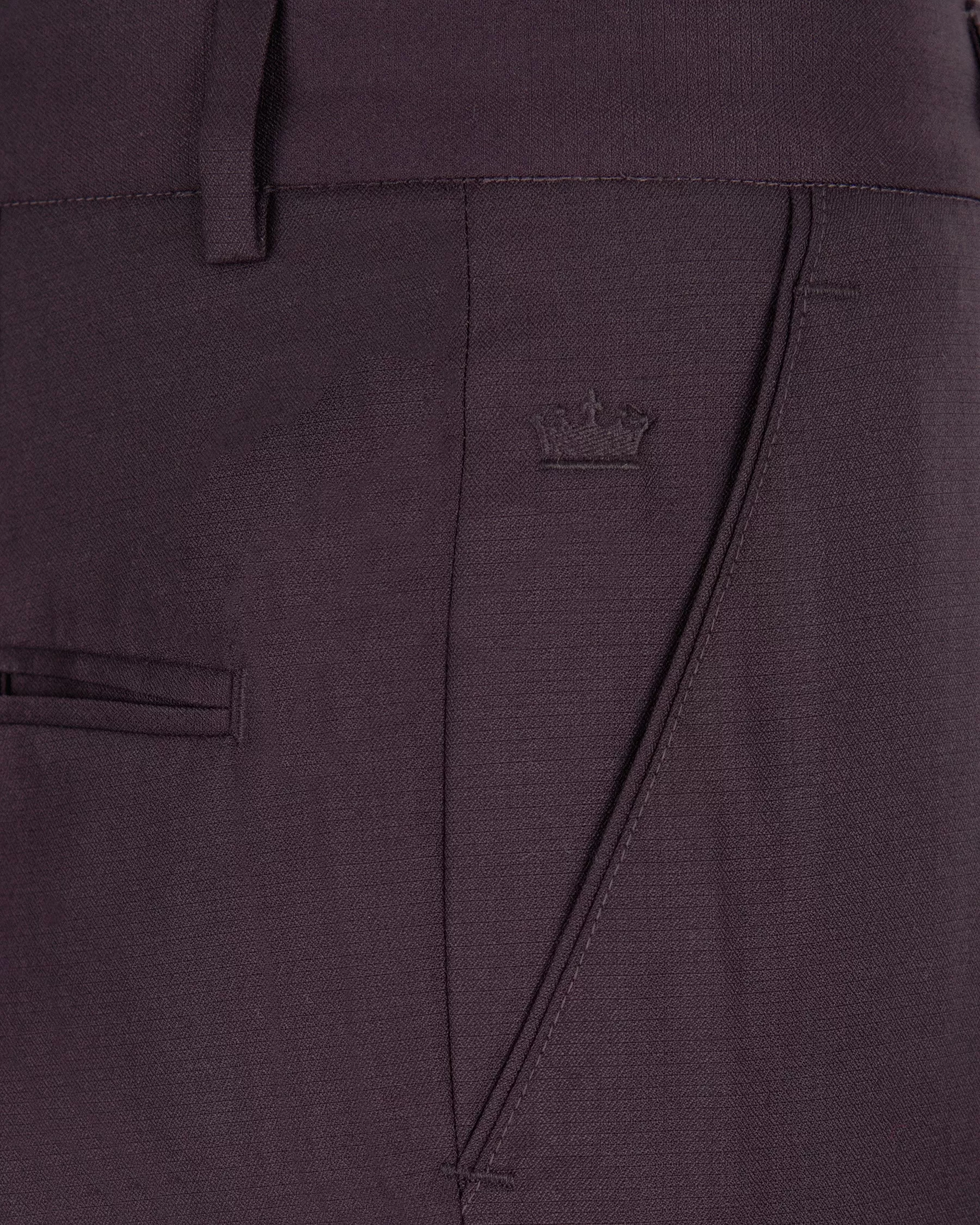 Barossa Cross Placket  Bandhgala/Mandarin Wool Rich Suit