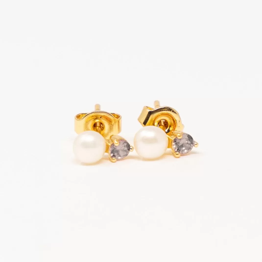 Birthday Pearl Stud Earrings