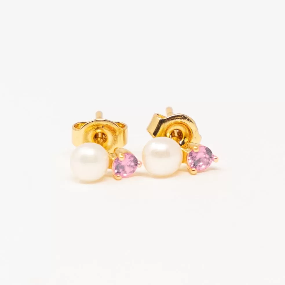 Birthday Pearl Stud Earrings