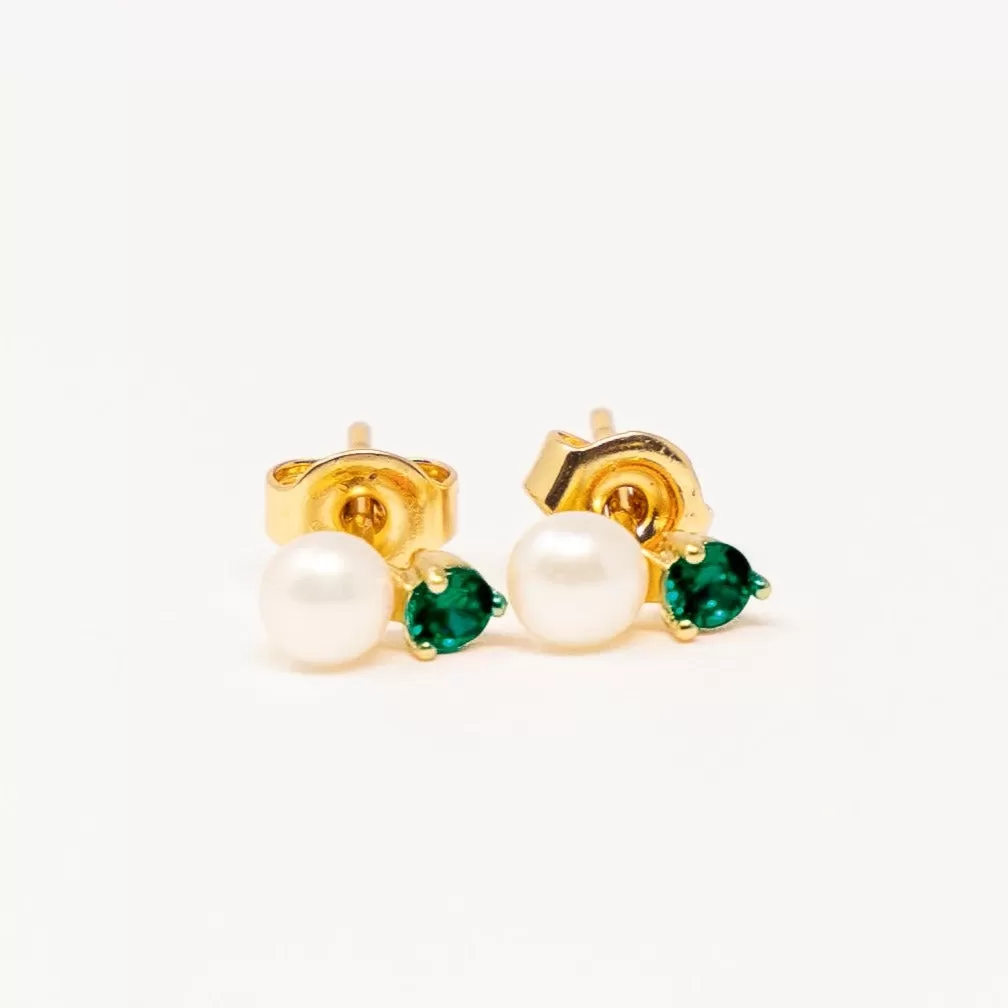 Birthday Pearl Stud Earrings