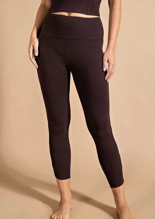 Black Cut Out Butter Crop Leggings