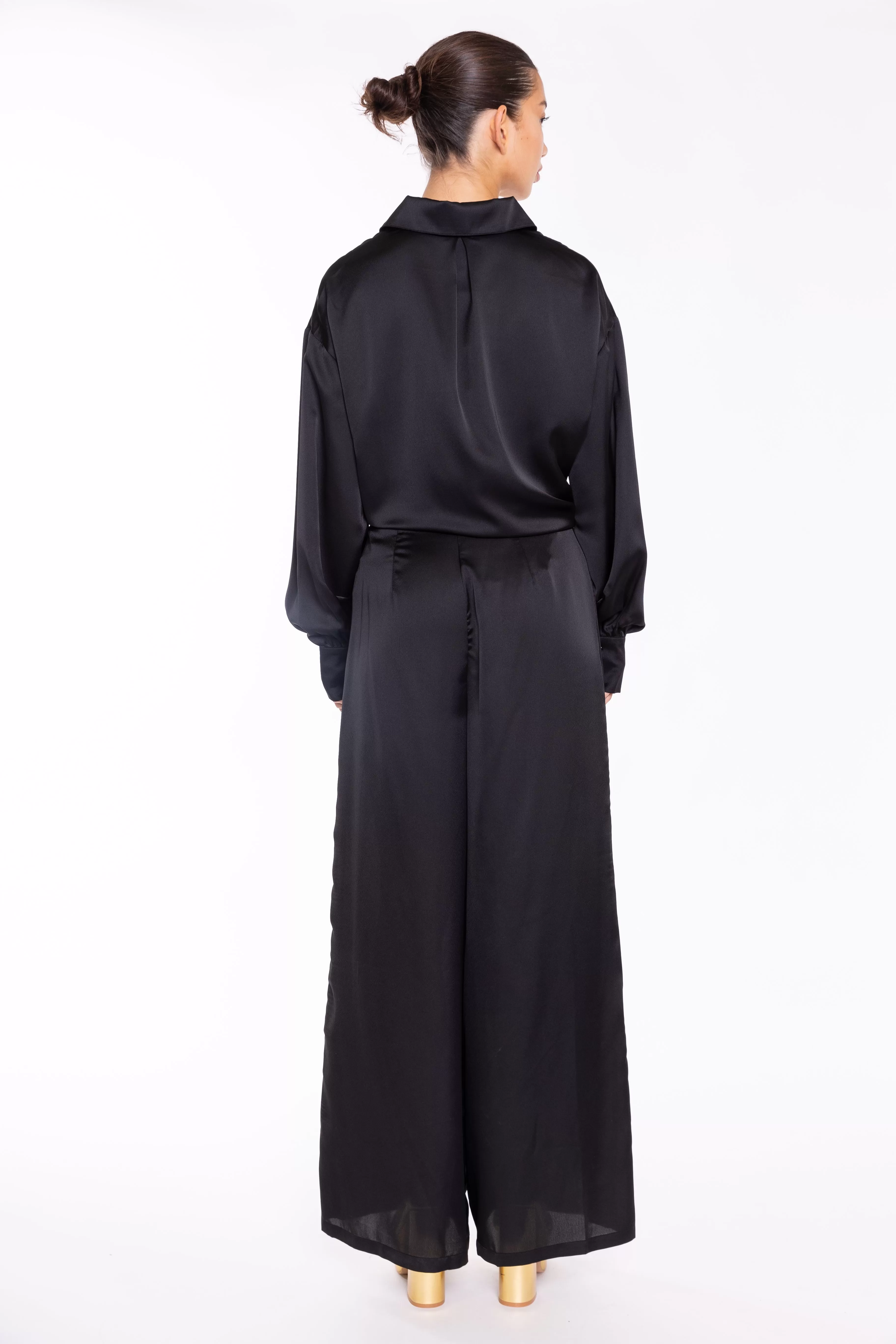 Black Wide Leg Trousers