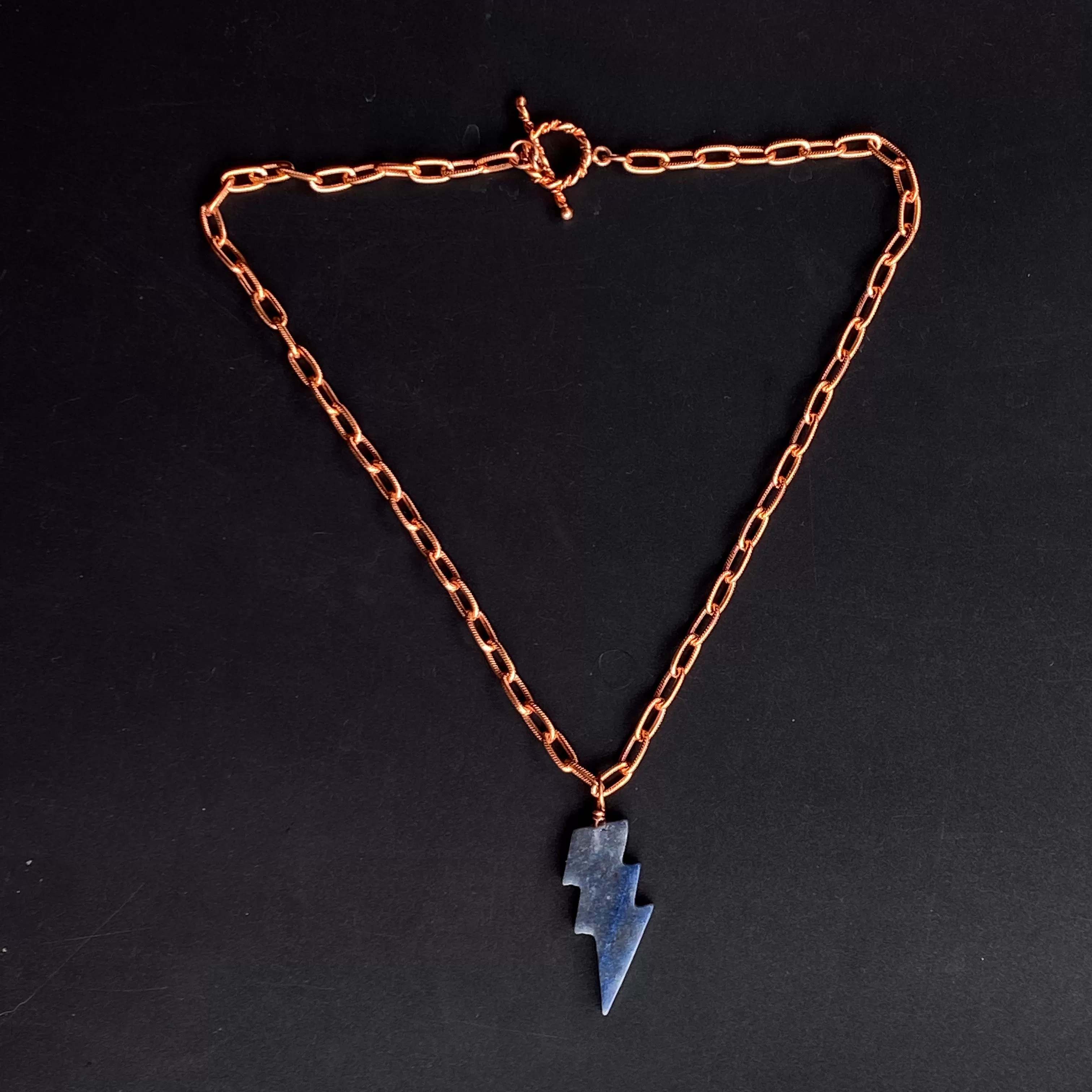 Blue Aventurine Bolt Necklace