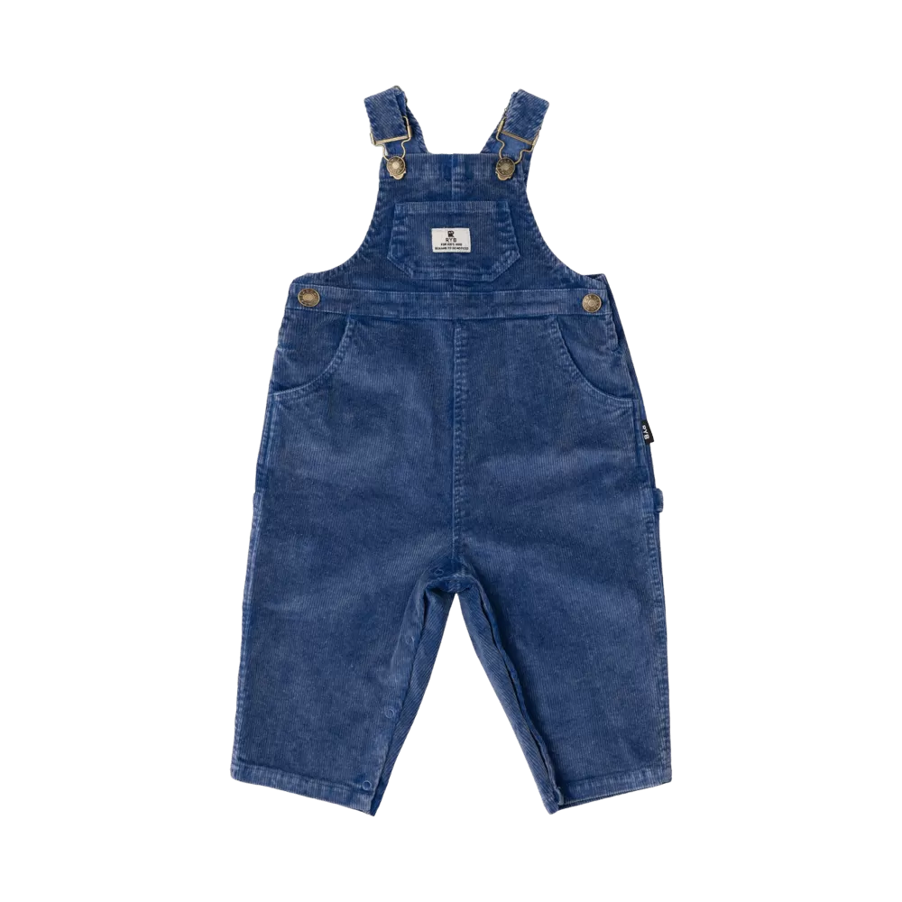 BLUE  CORD BABY OVERALLS