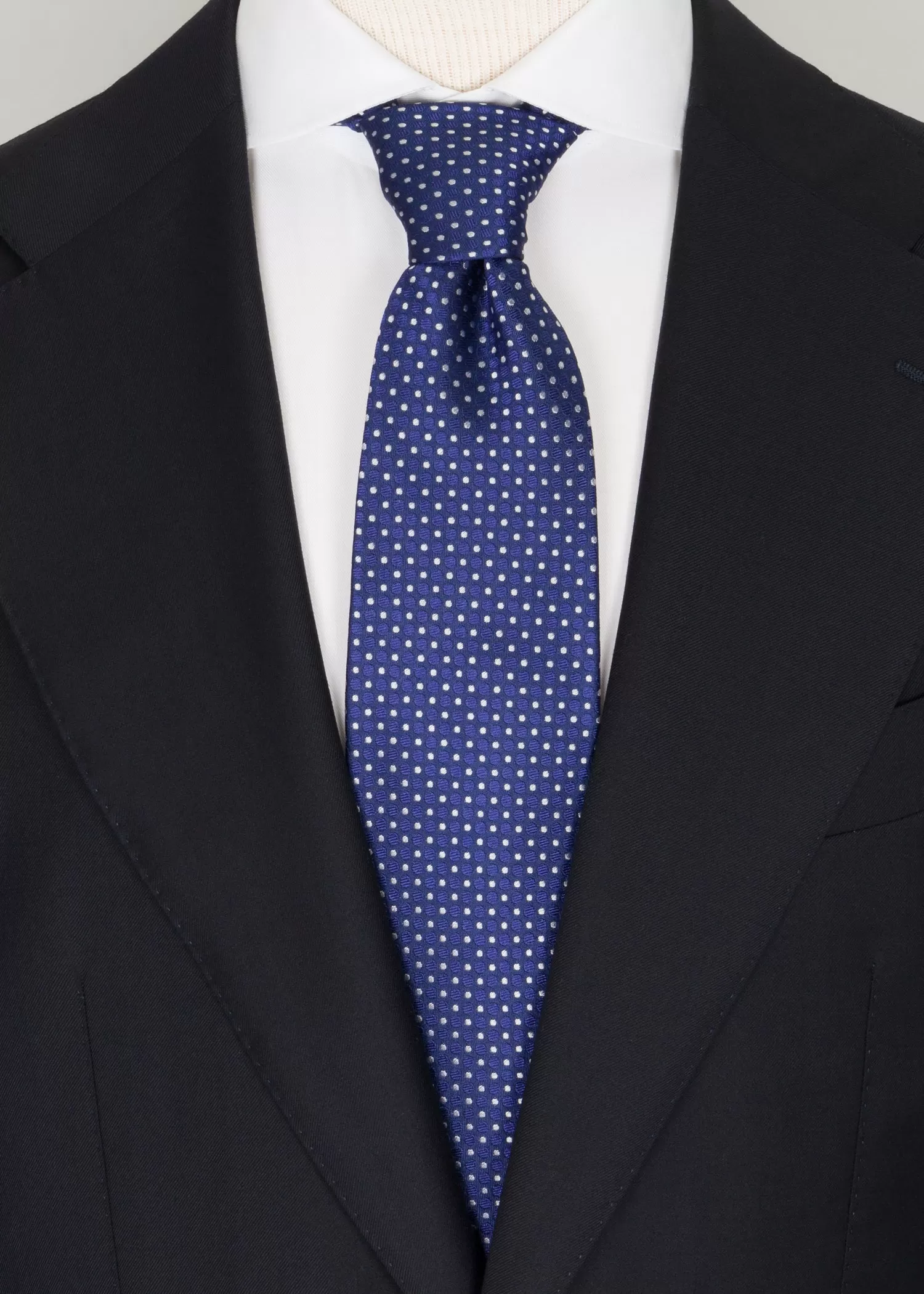 Blue Dots Structure Tie