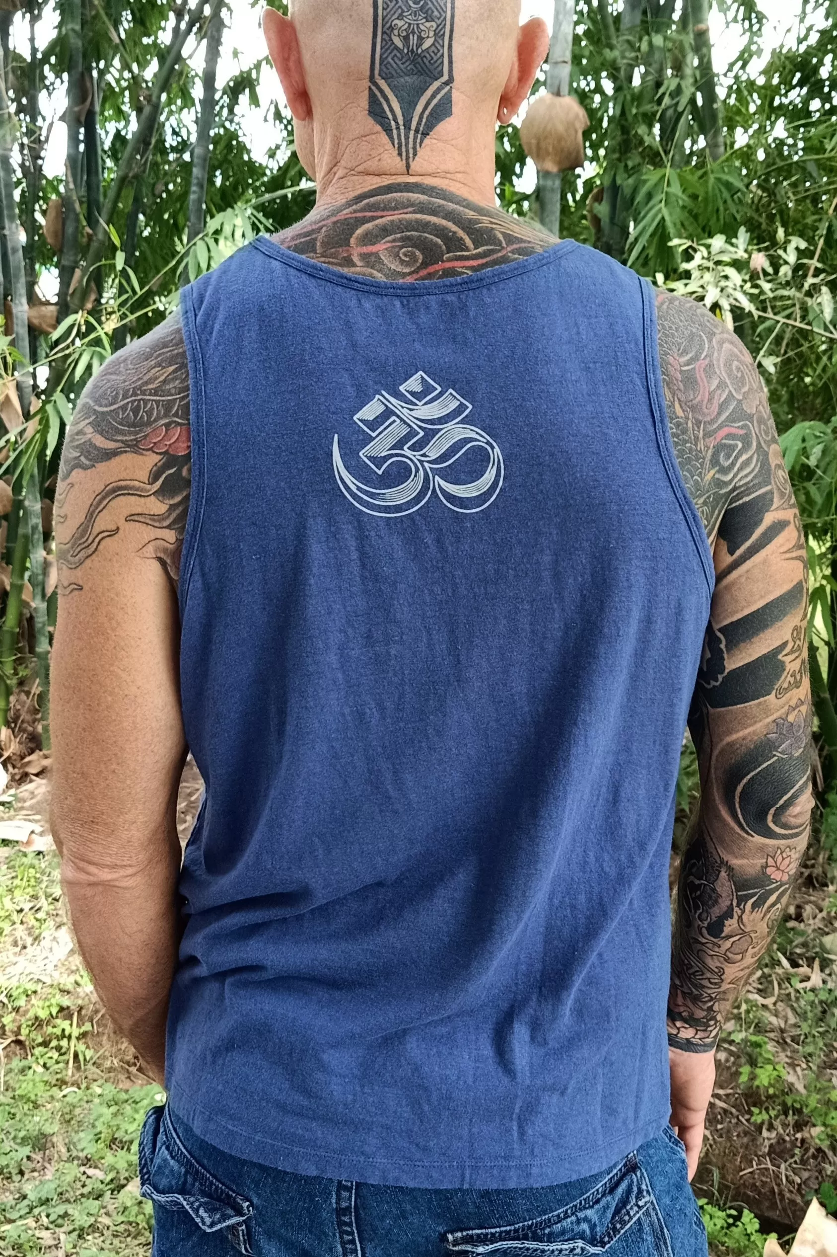 Blue Hemp Tank Top