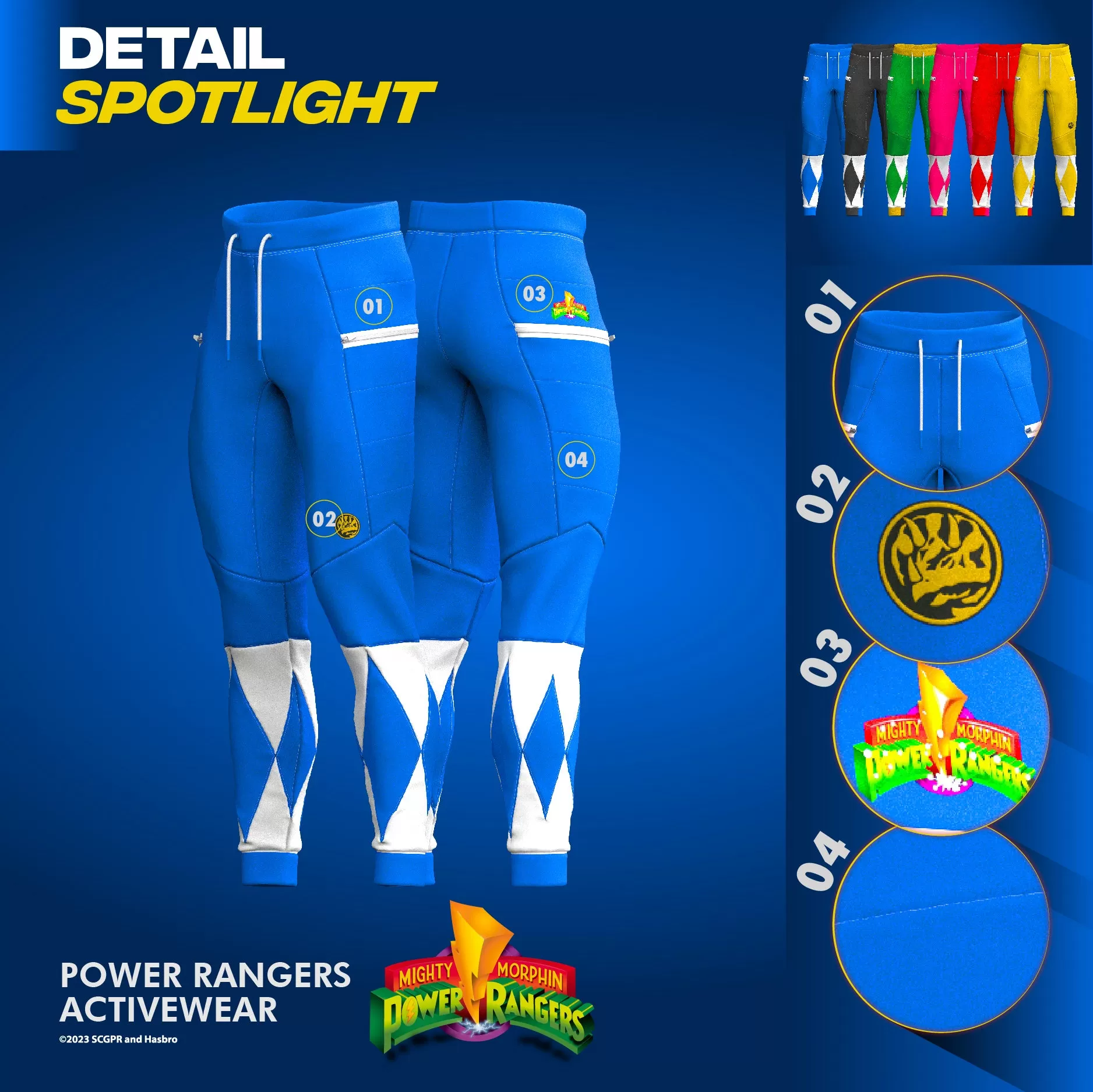 Blue Ranger Joggers