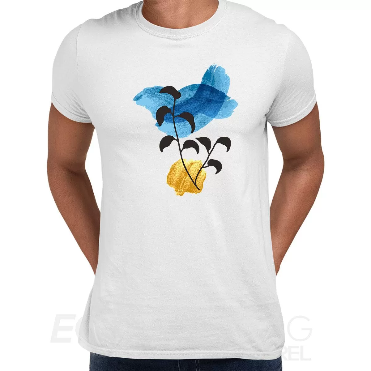 Botanical Flowers Leaves Abstract Novelty Crew Neck Birthday Summer Unisex T-shirt