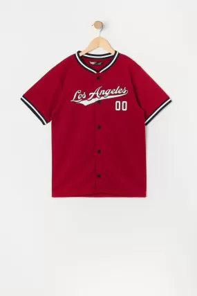 Boys LA Graphic Mesh Baseball Jersey